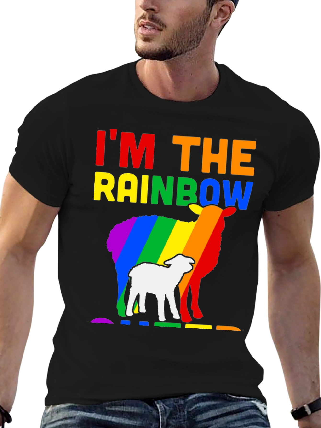 Rainbow Sheep LGBTQ Pride T-Shirt
