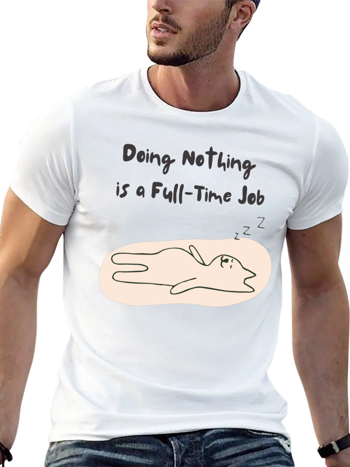 Doing Nothing T-Shirt - Funny Lazy Day Tee