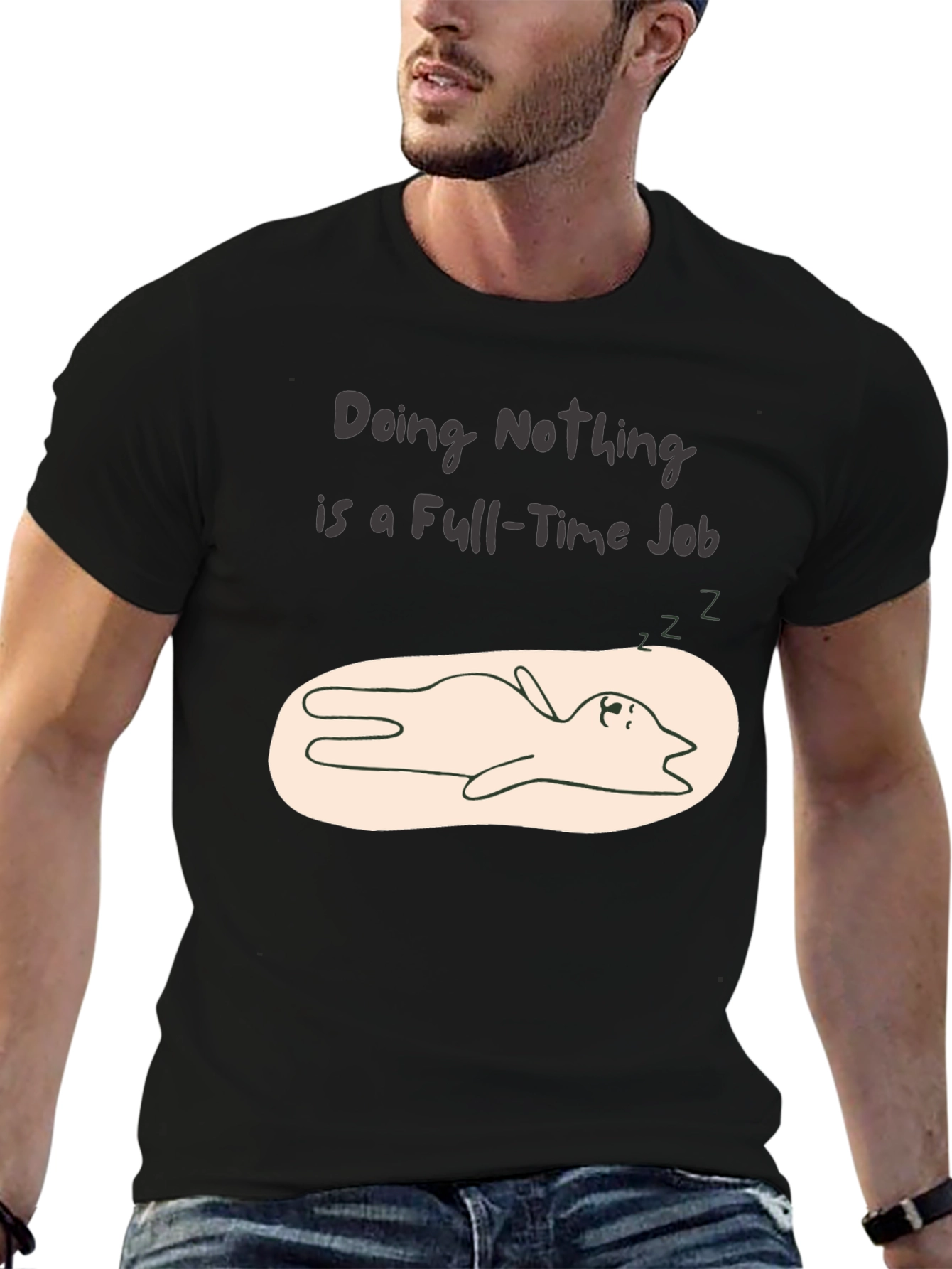 Doing Nothing T-Shirt - Funny Lazy Day Tee