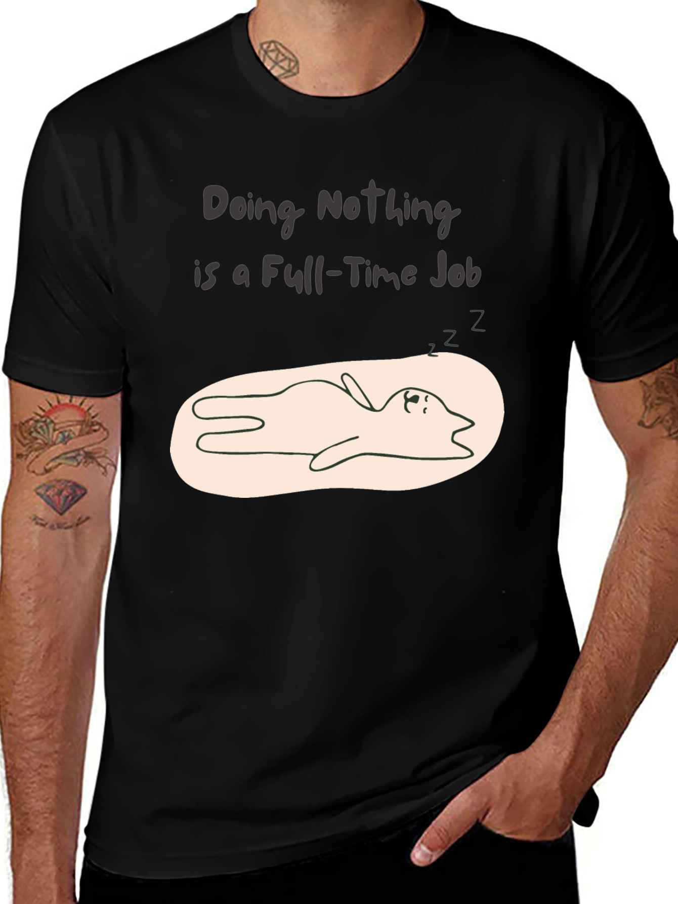 Doing Nothing T-Shirt - Funny Lazy Day Tee