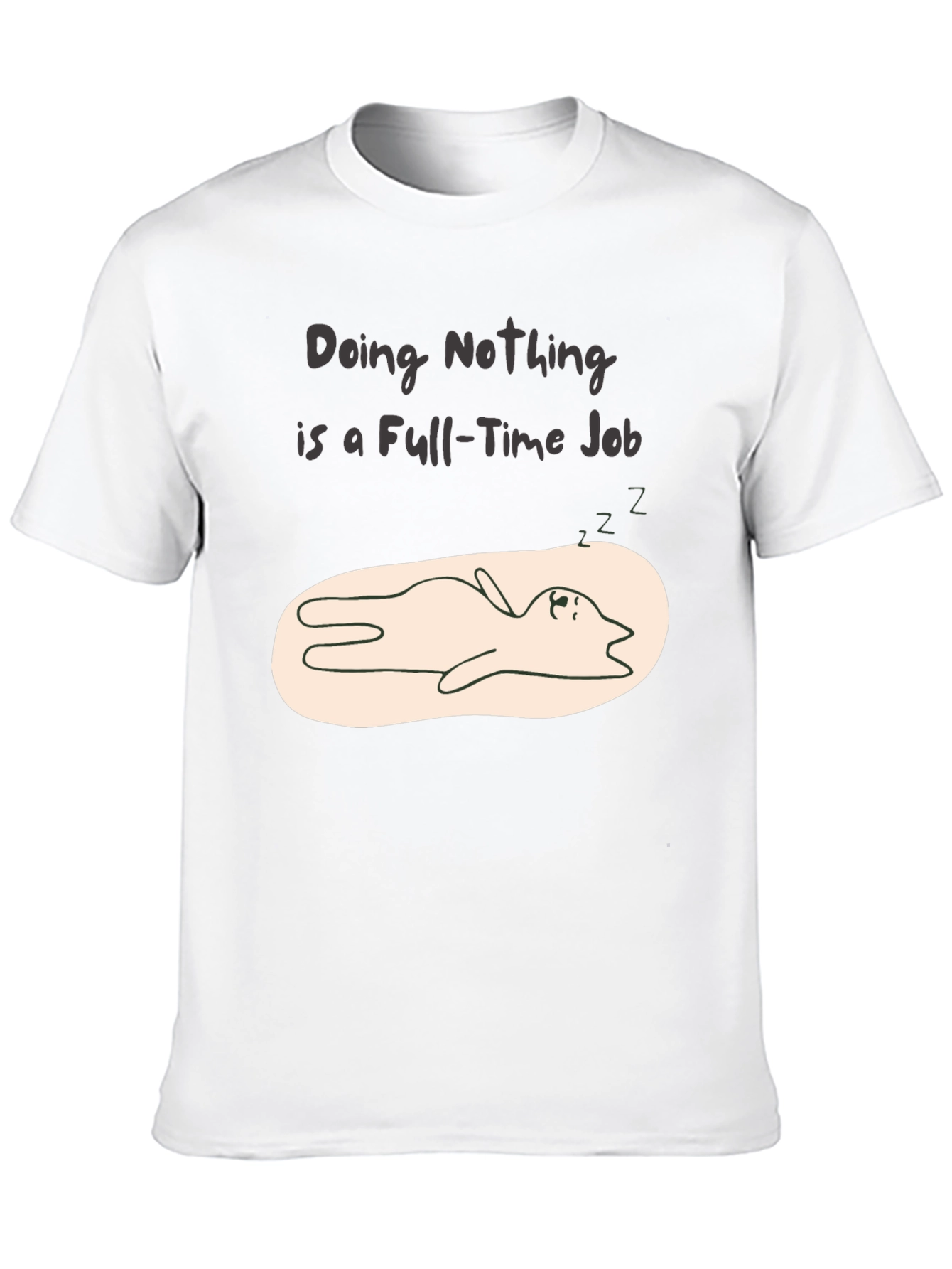 Doing Nothing T-Shirt - Funny Lazy Day Tee