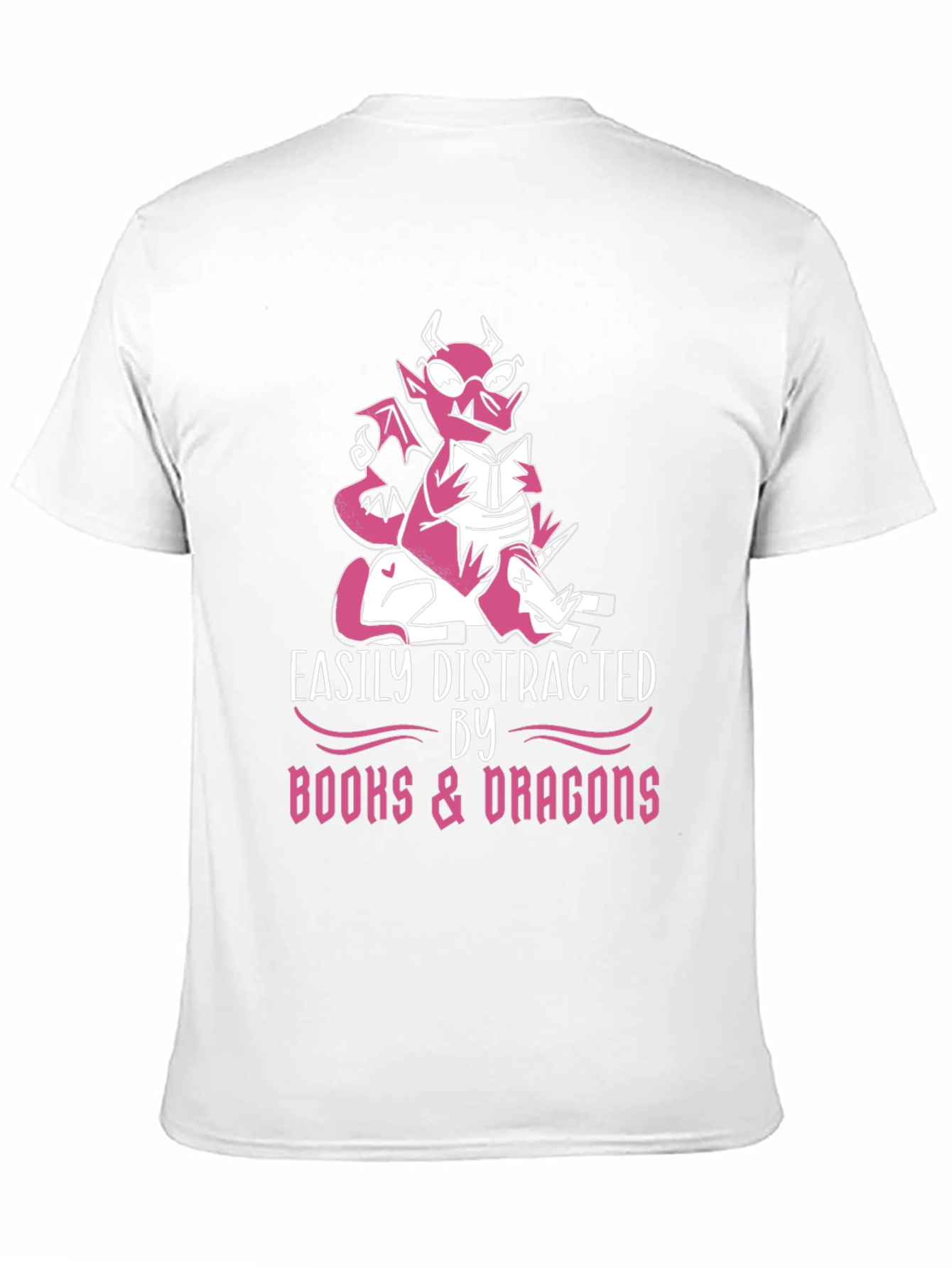 Easily Distracted By Books & Dragons T-Shirt