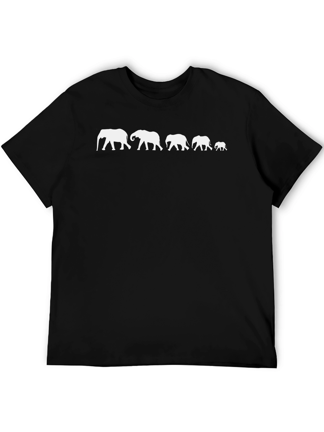 Elephant Family Black T-Shirt