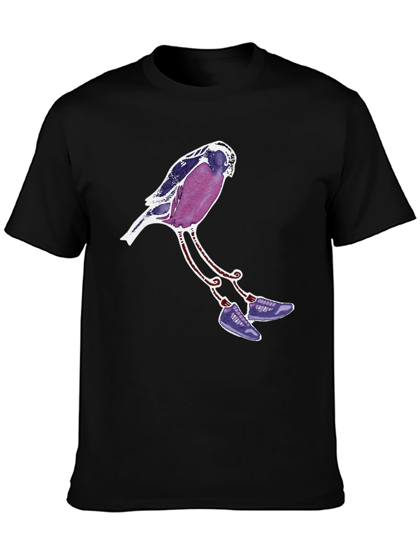 Whimsical Bird T-Shirt - Unique Graphic Tee