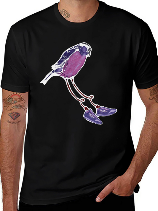 Whimsical Bird T-Shirt - Unique Graphic Tee
