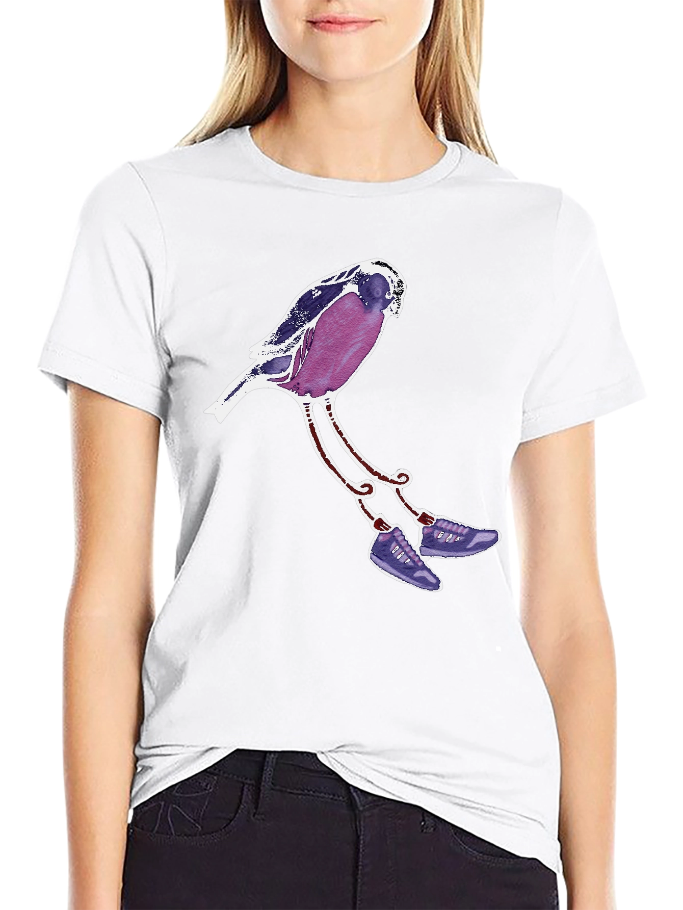 Whimsical Bird T-Shirt - Unique Graphic Tee
