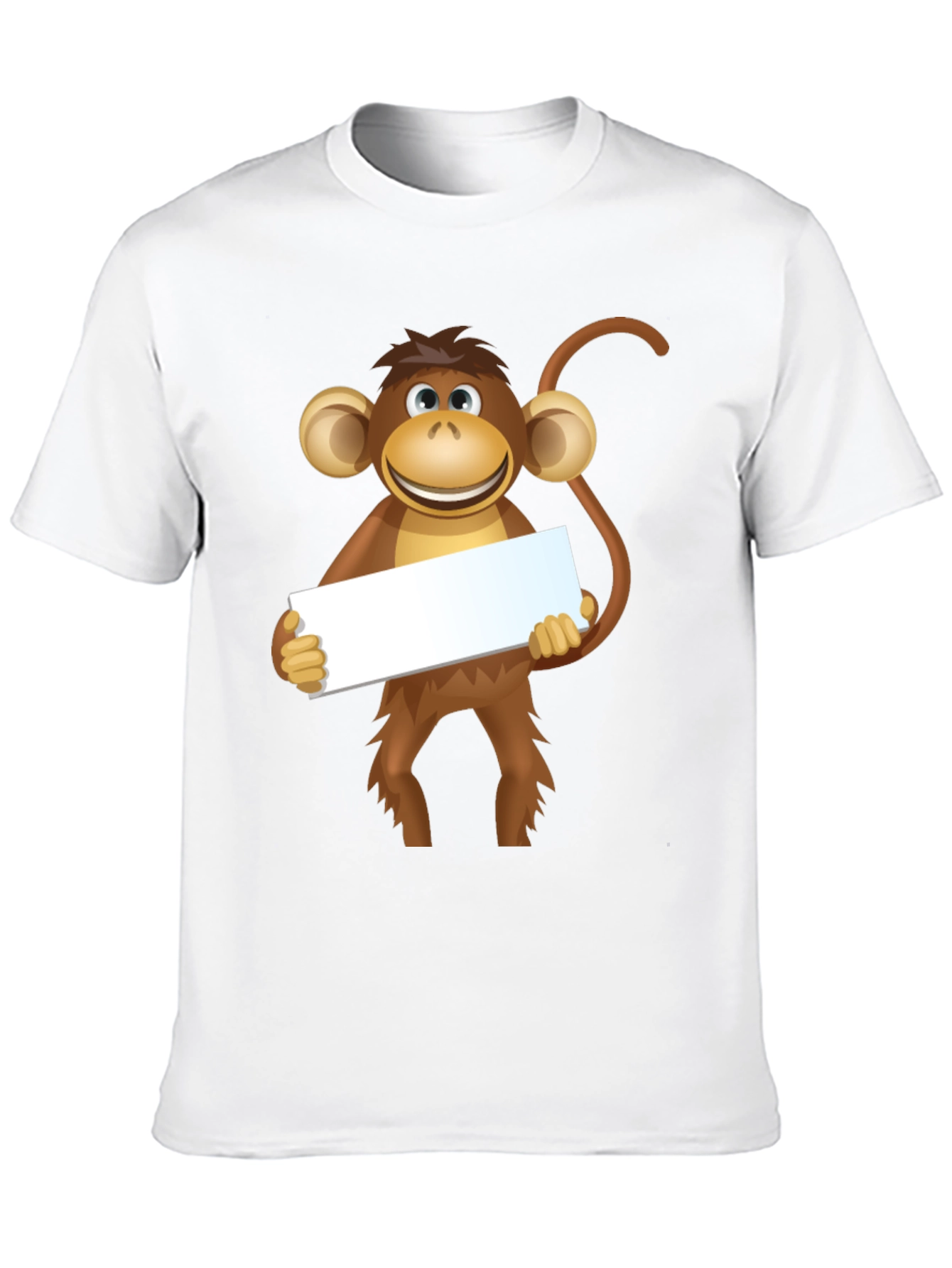 Monkey Graphic Tee - Black Cotton T-Shirt