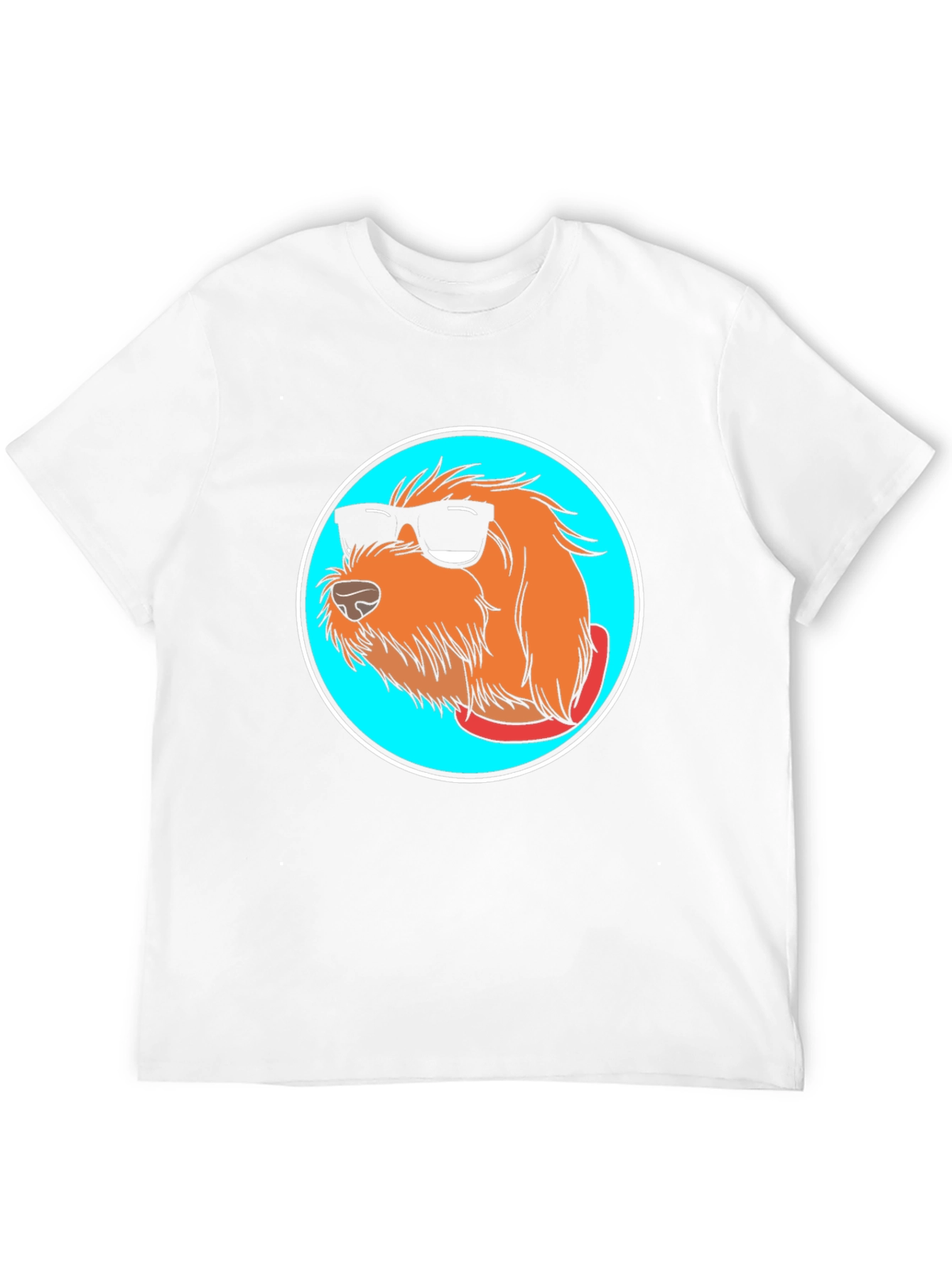 Cool Dog Graphic Tee - Black Cotton Blend