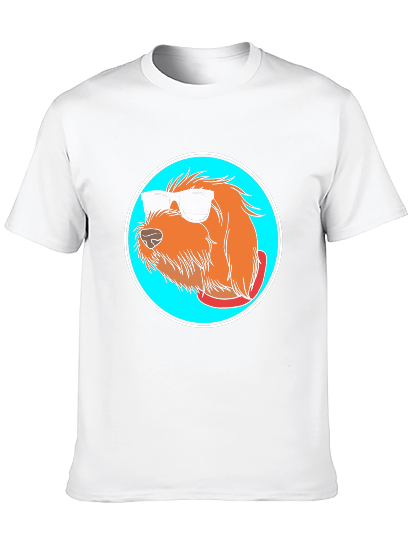 Cool Dog Graphic Tee - Black Cotton Blend
