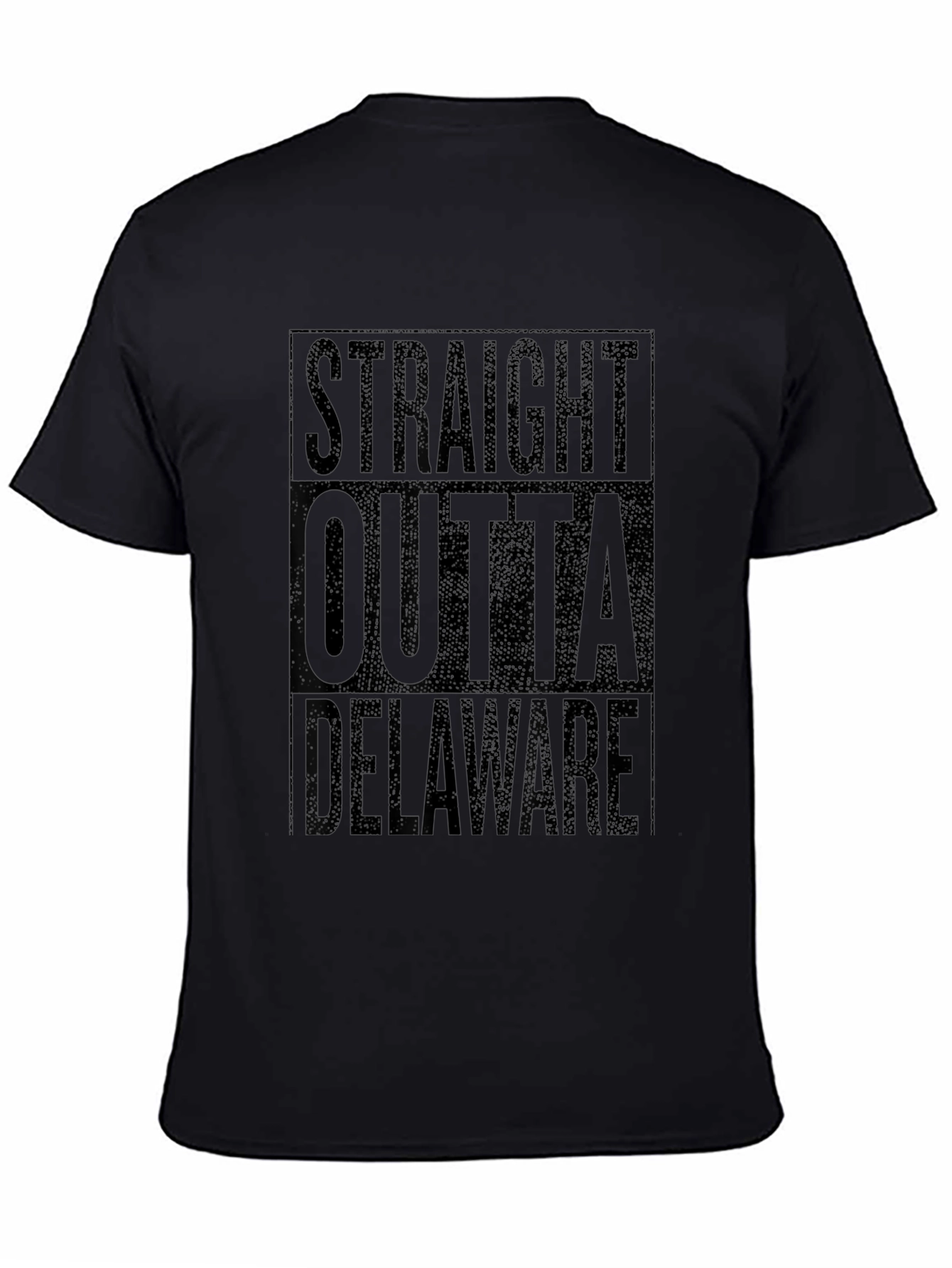 Straight Outta Delaware Black T-Shirt