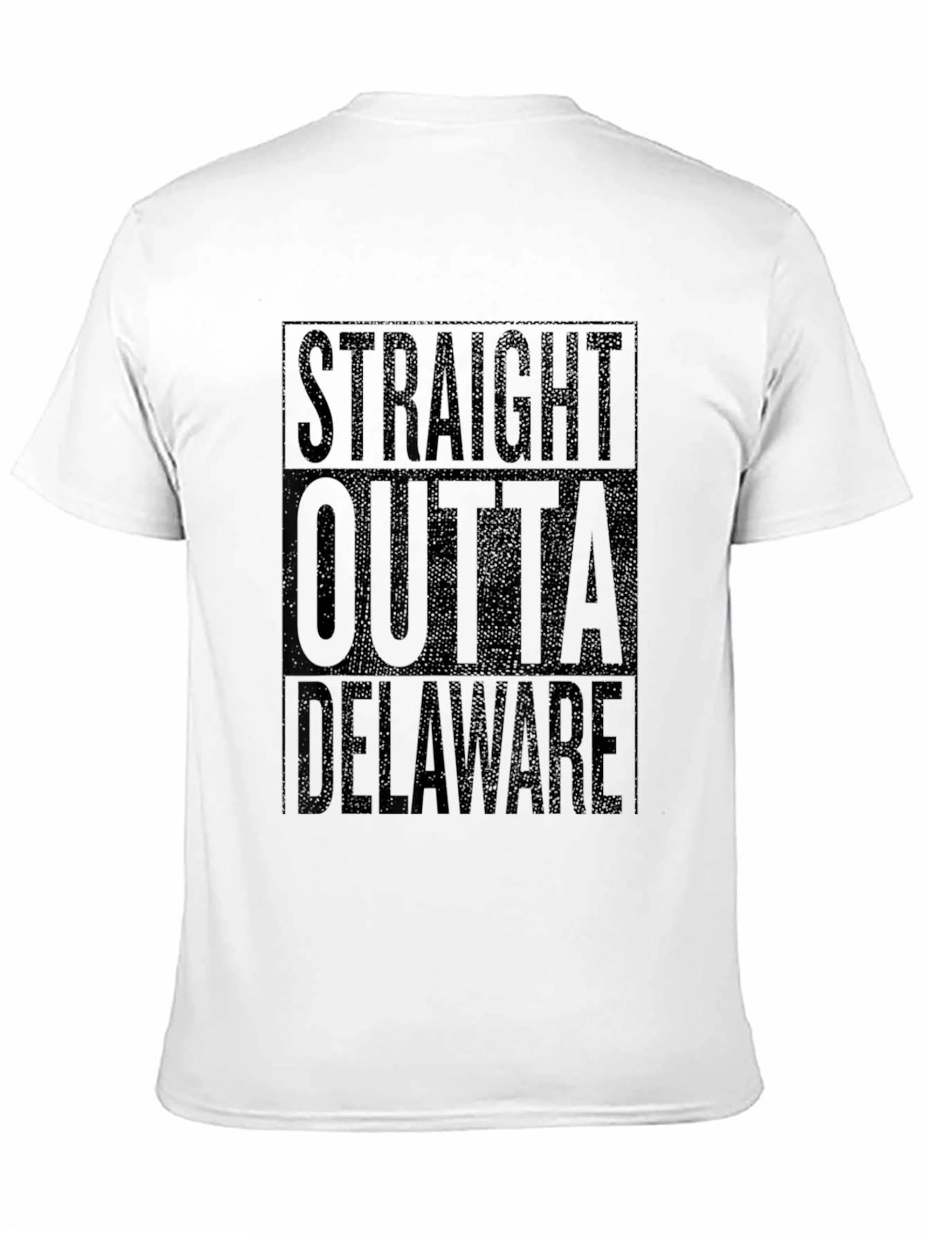 Straight Outta Delaware Black T-Shirt