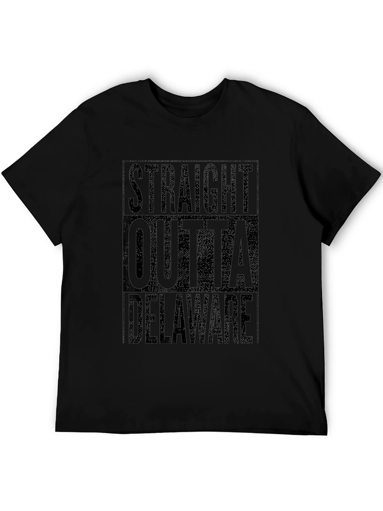 Straight Outta Delaware Black T-Shirt