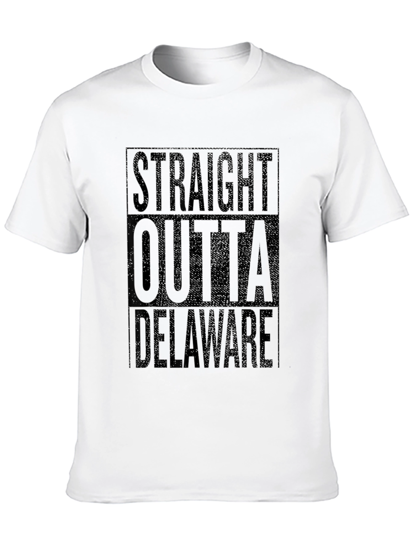 Straight Outta Delaware Black T-Shirt