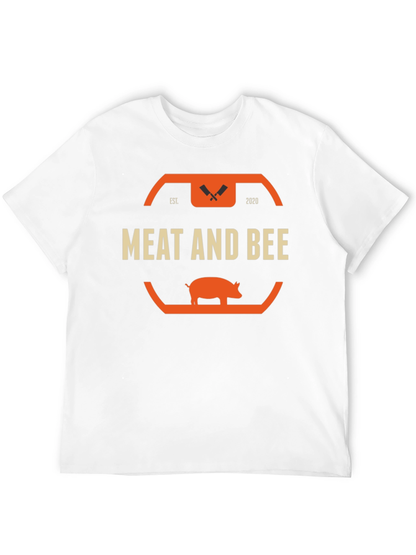Meat and Bee Black Graphic T-Shirt