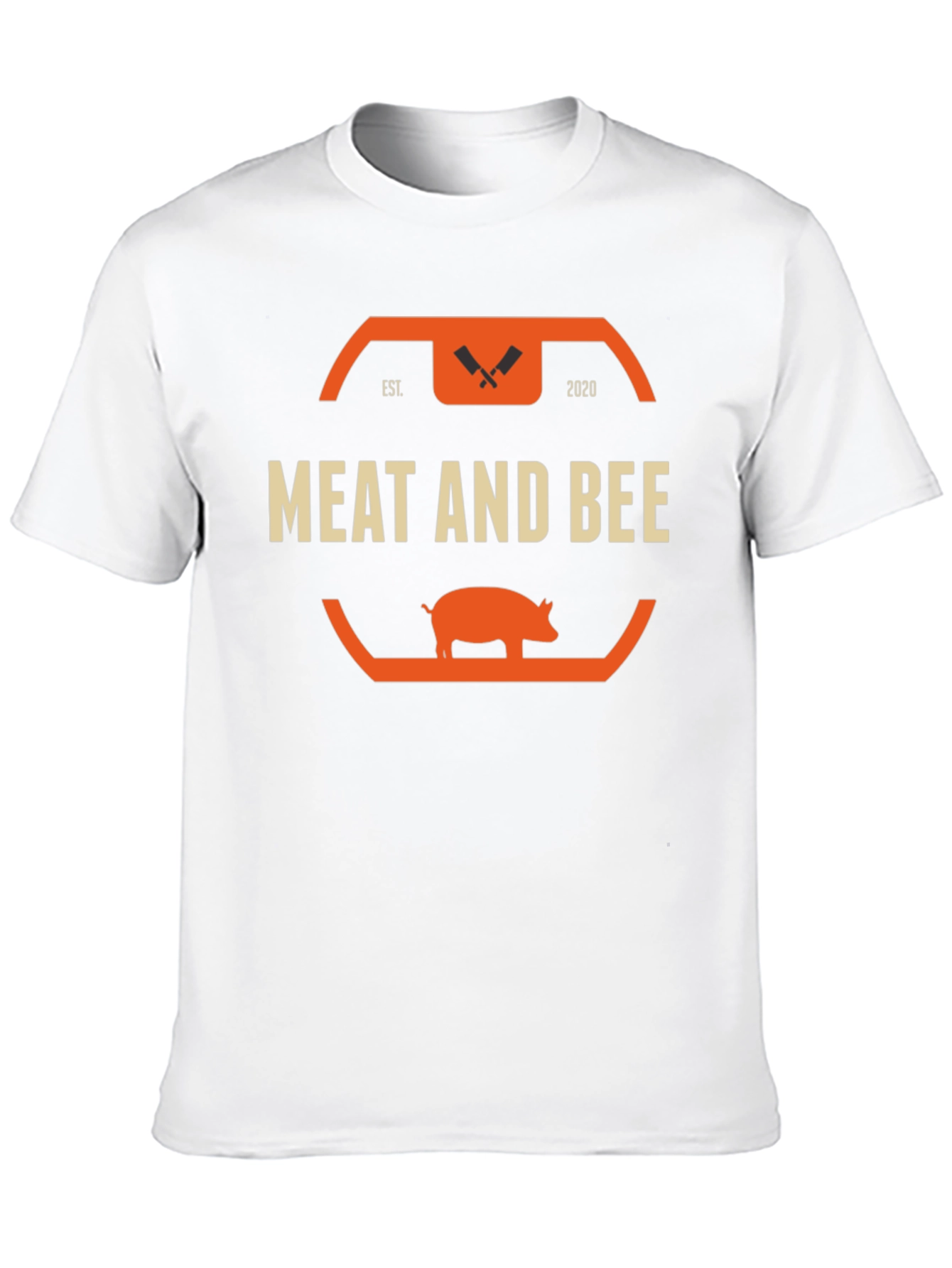 Meat and Bee Black Graphic T-Shirt