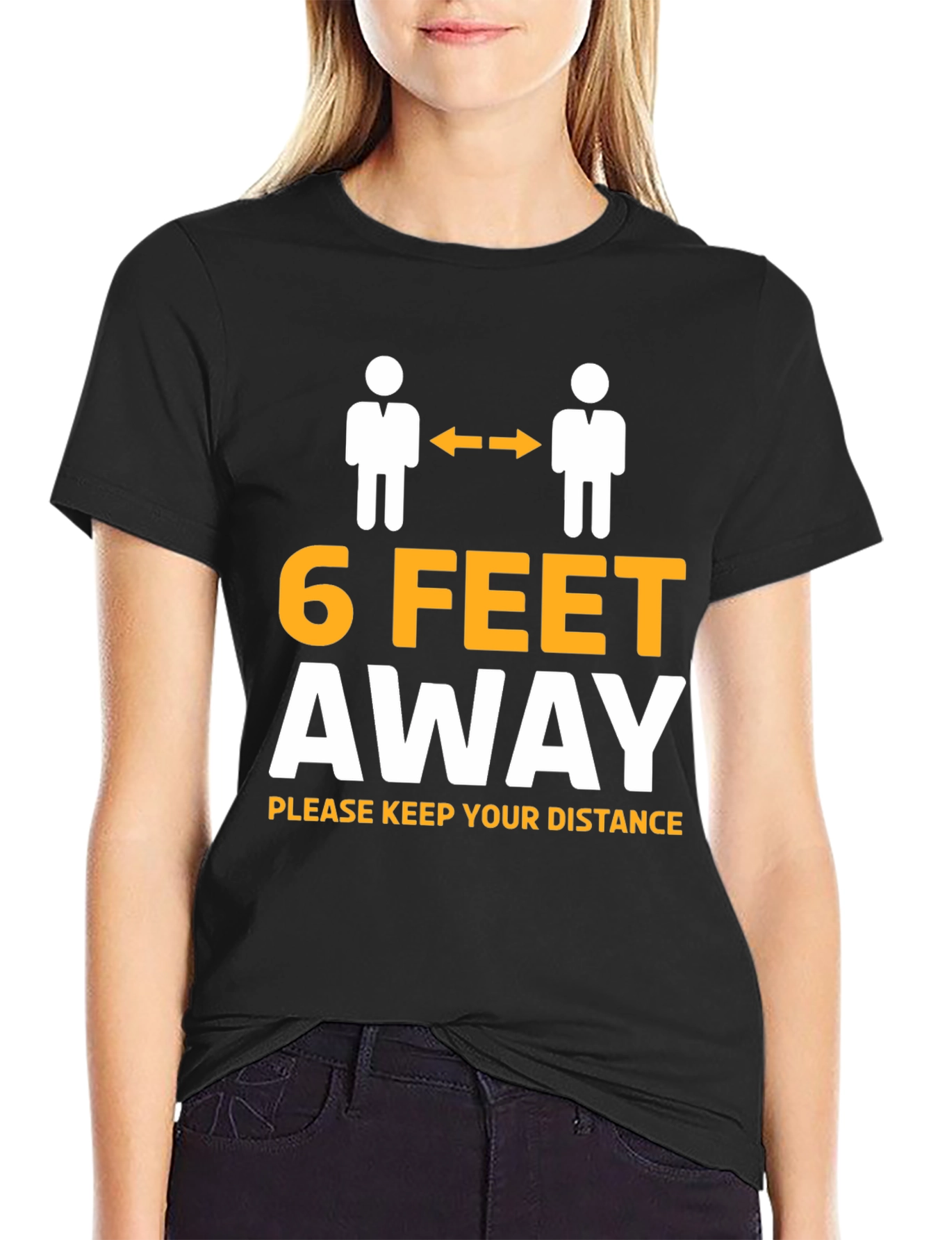 Social Distance Graphic Tee - 6 Feet Away Shirt