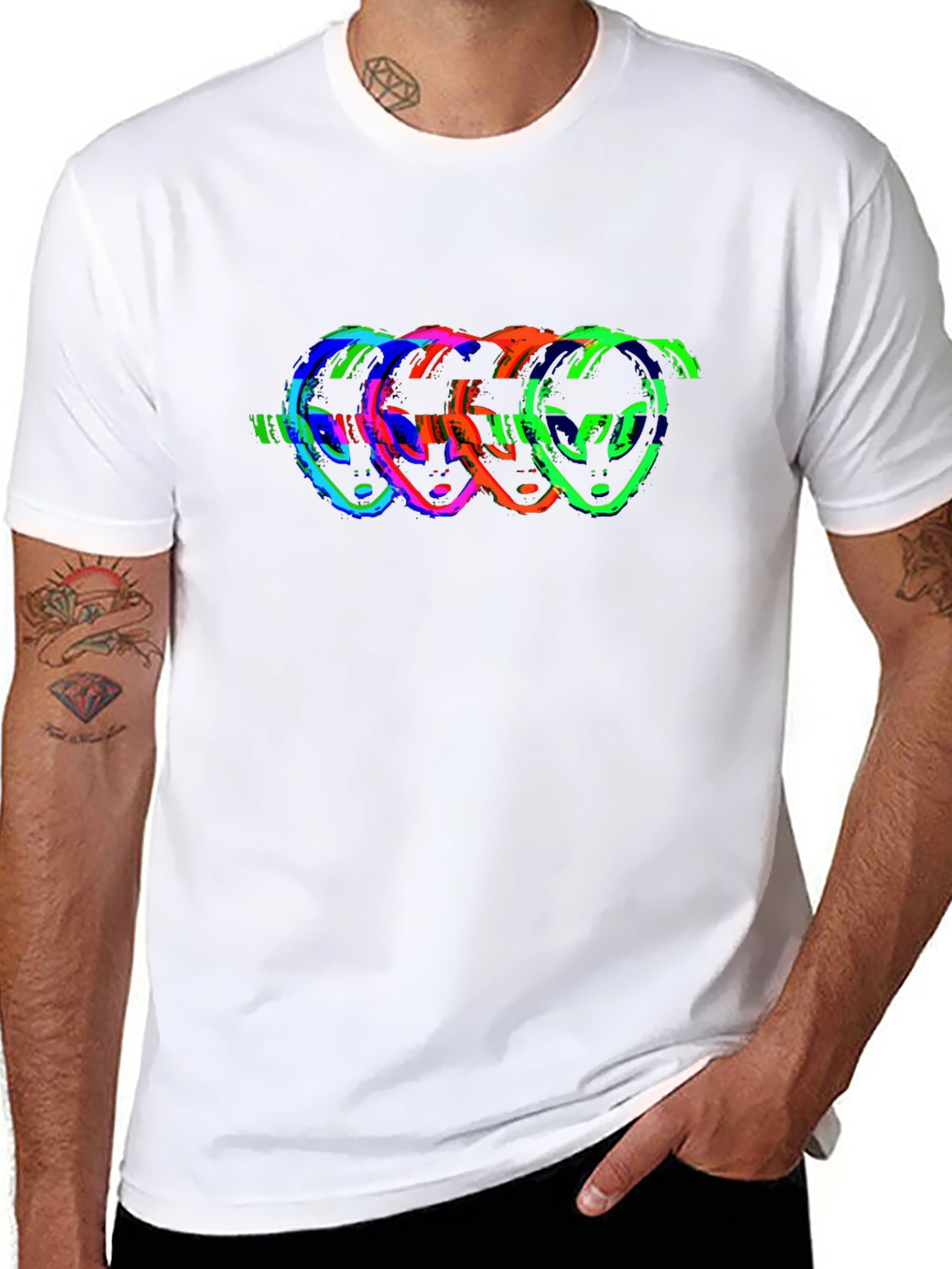 Retro Alien Head T-Shirt