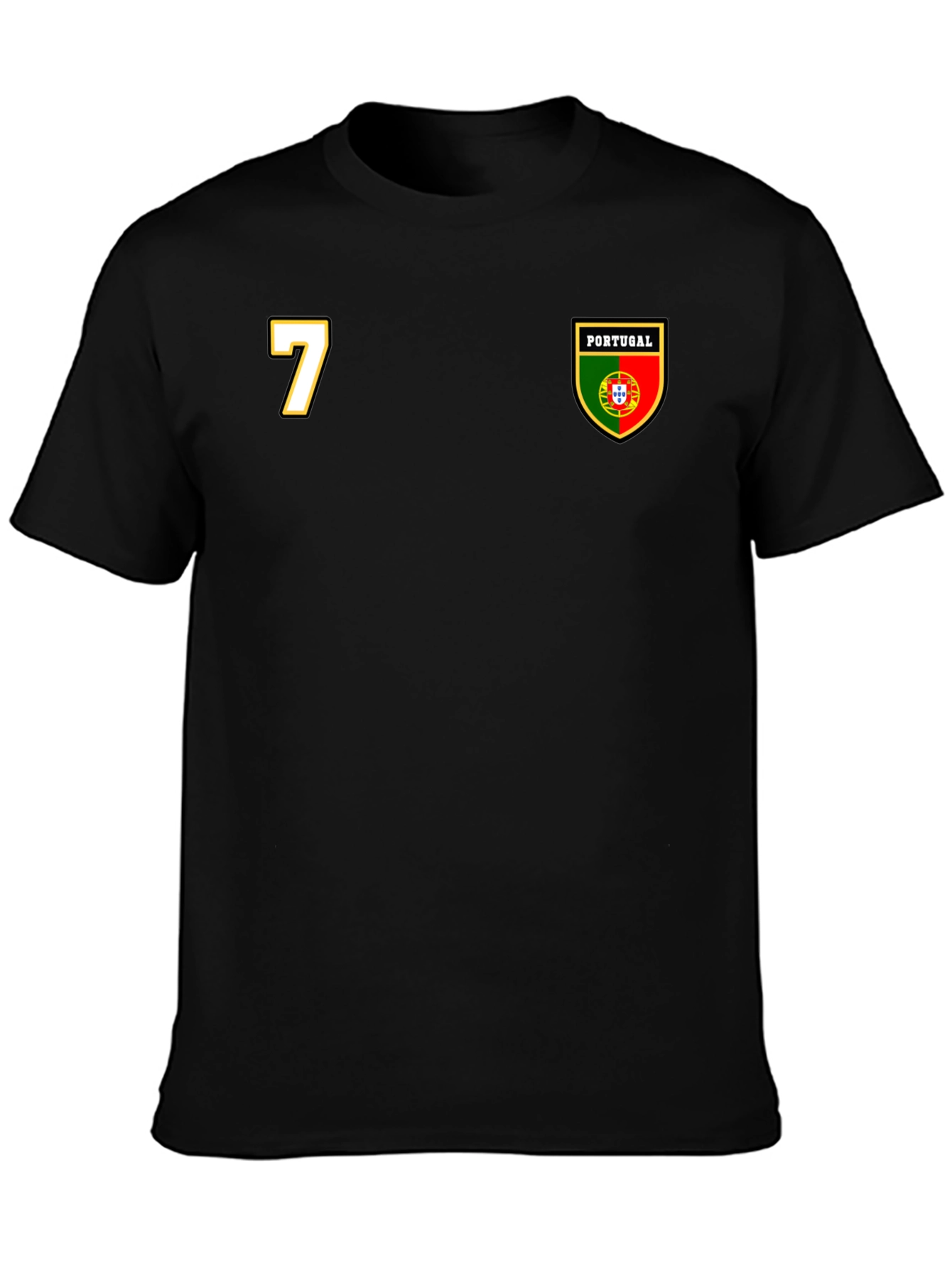 Portugal Soccer Jersey Style T-Shirt - Number 7