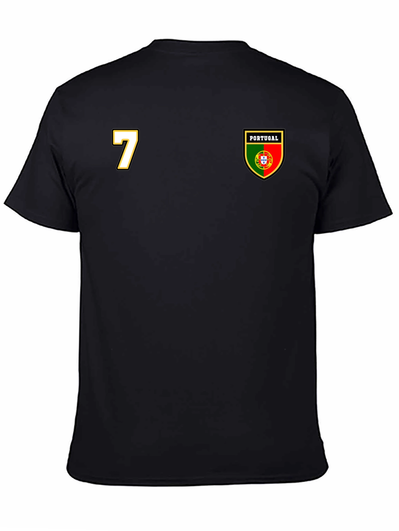 Portugal Soccer Jersey Style T-Shirt - Number 7