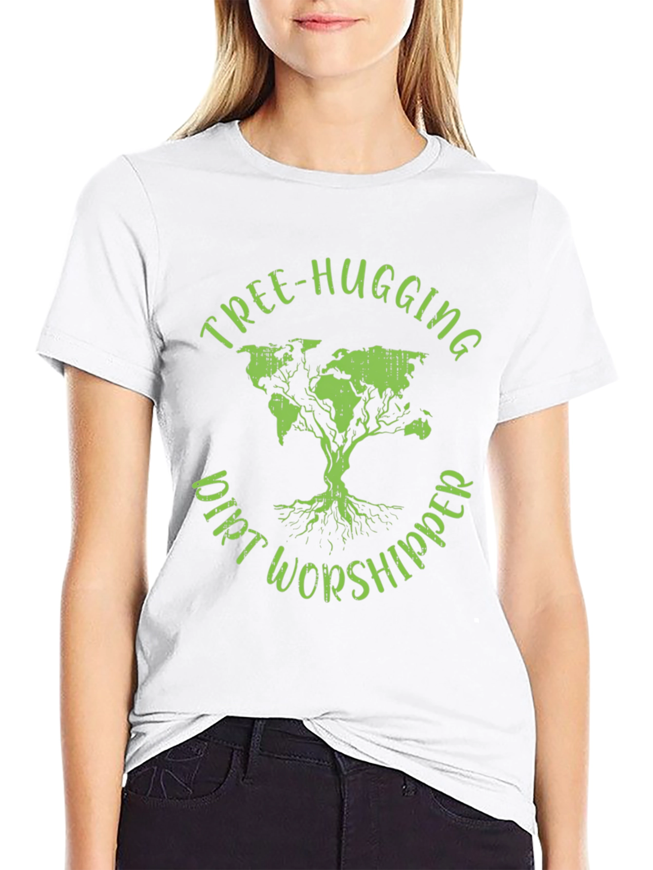 Tree-Hugging Dirt Worshipper Graphic Tee