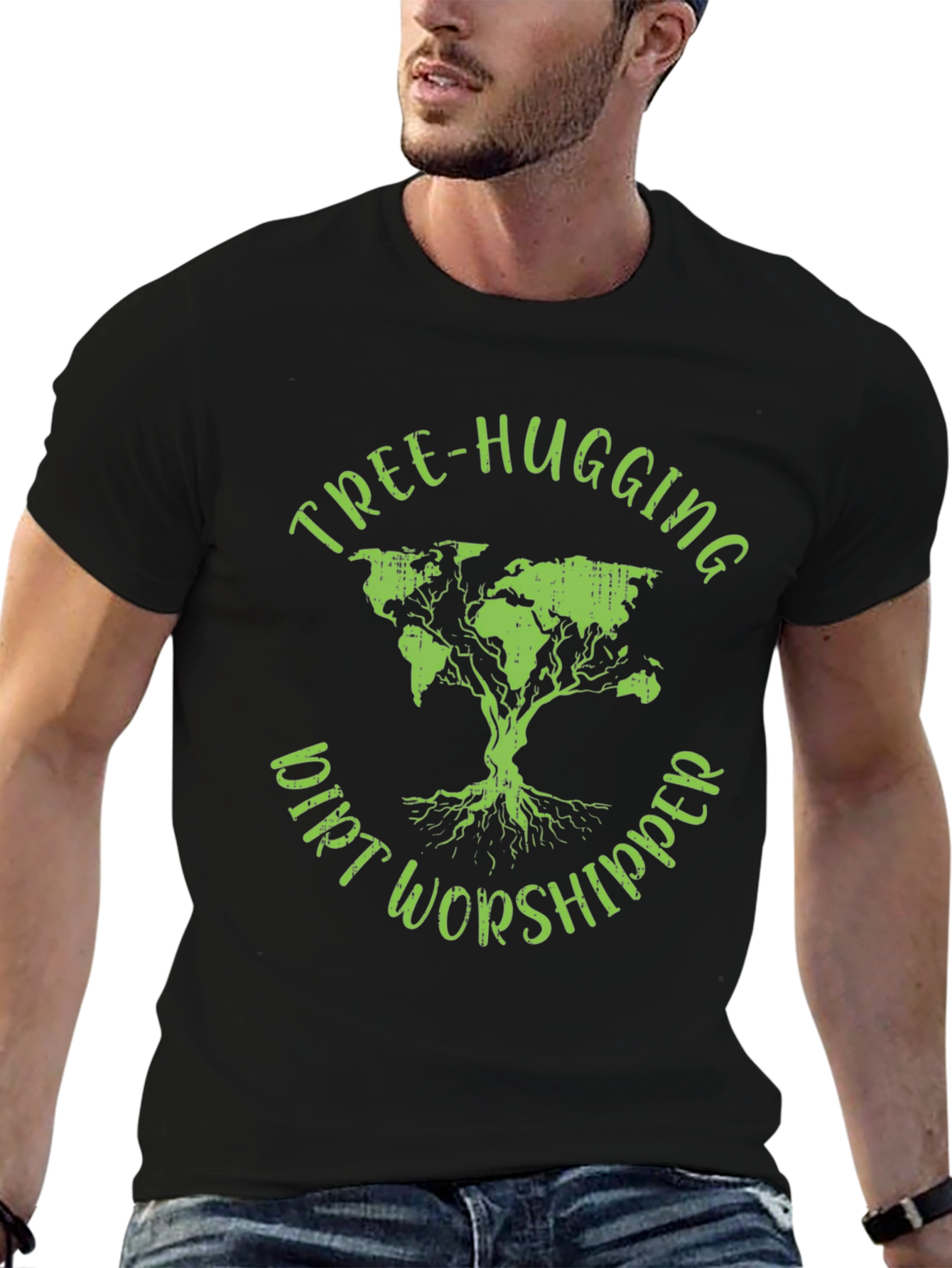 Tree-Hugging Dirt Worshipper Graphic Tee