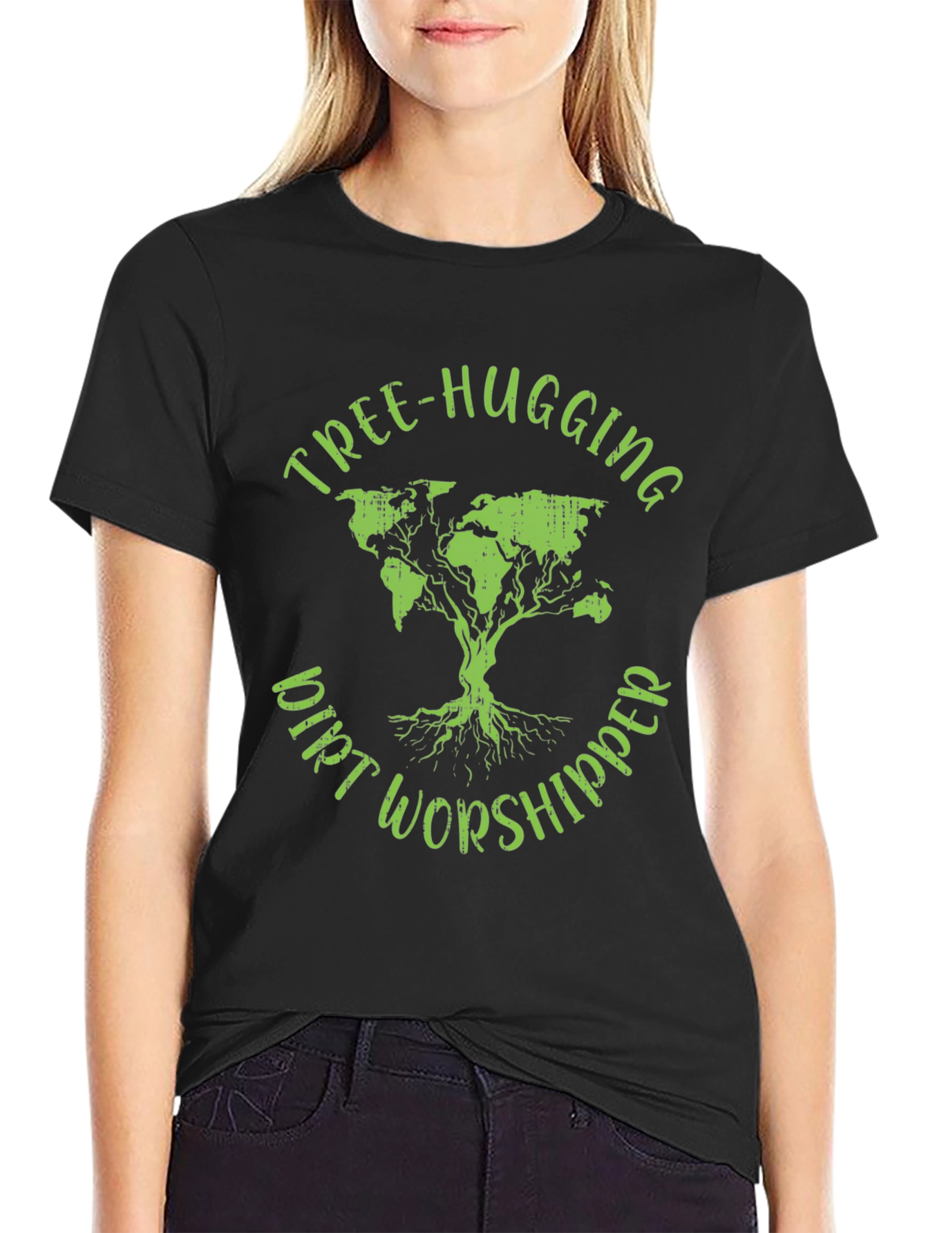 Tree-Hugging Dirt Worshipper Graphic Tee