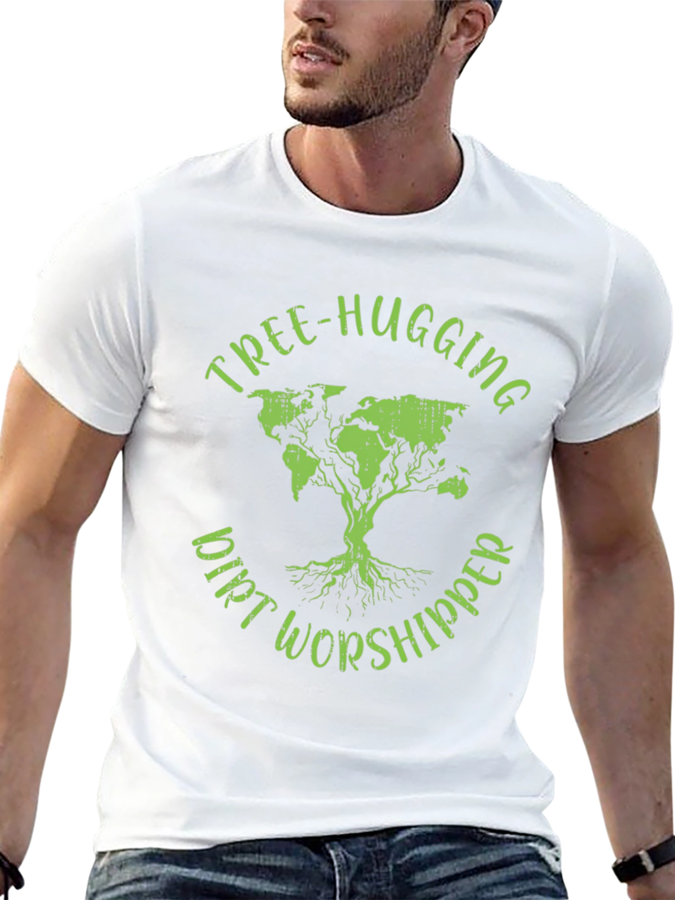 Tree-Hugging Dirt Worshipper Graphic Tee
