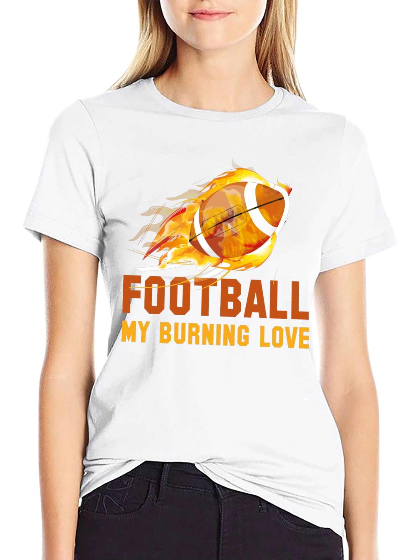Football My Burning Love Graphic Tee