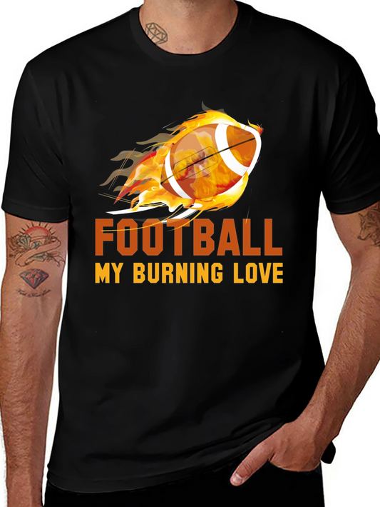 Football My Burning Love Graphic Tee