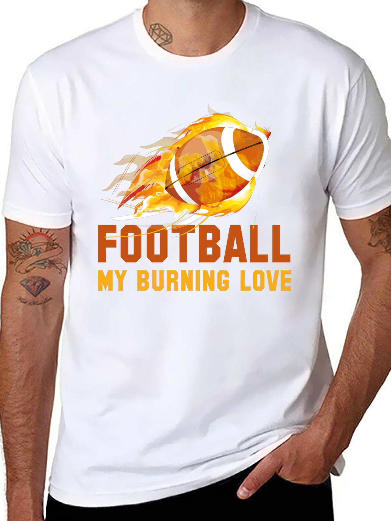 Football My Burning Love Graphic Tee