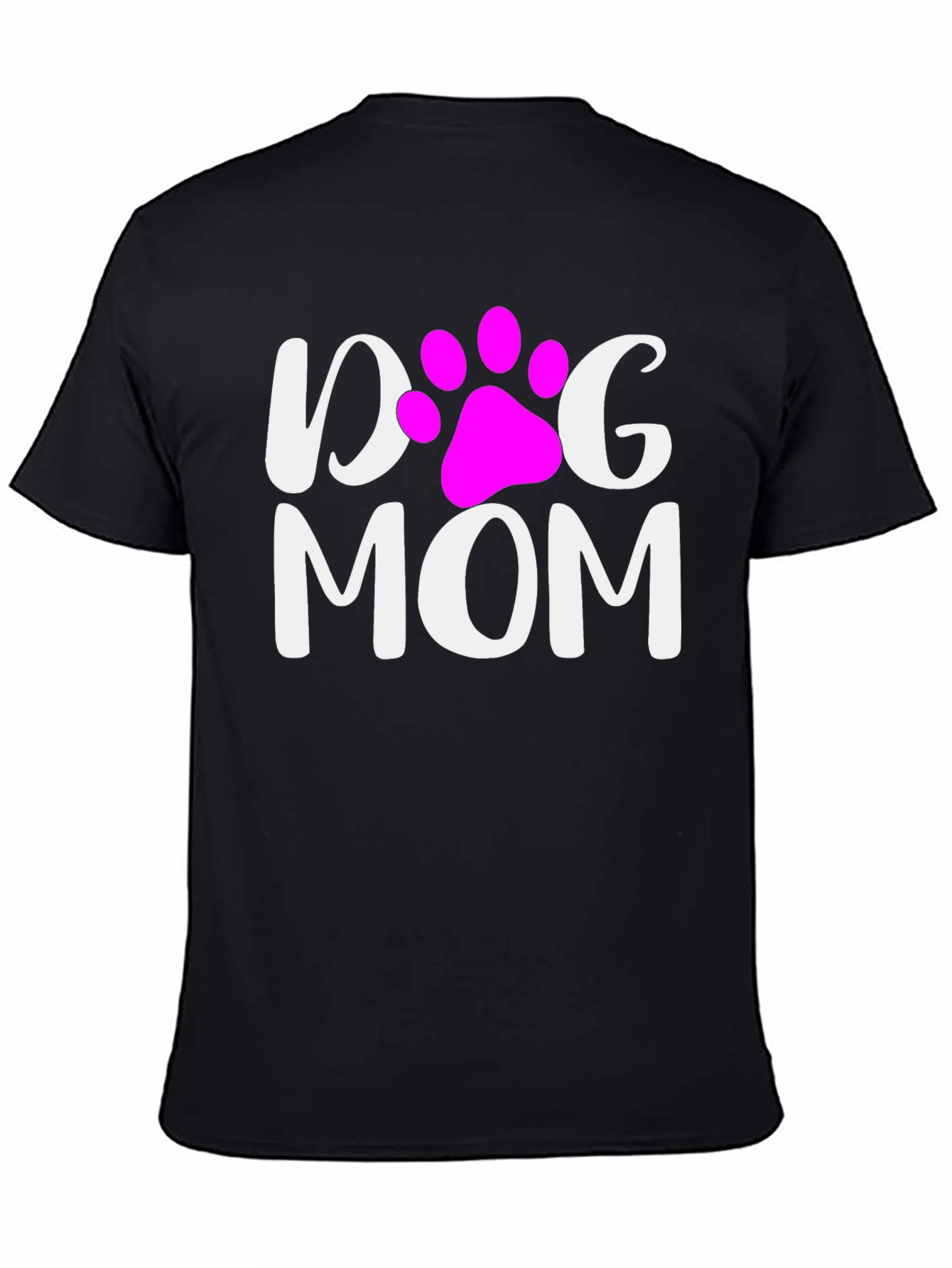 Dog Mom T-Shirt - Cute Paw Print Graphic Tee