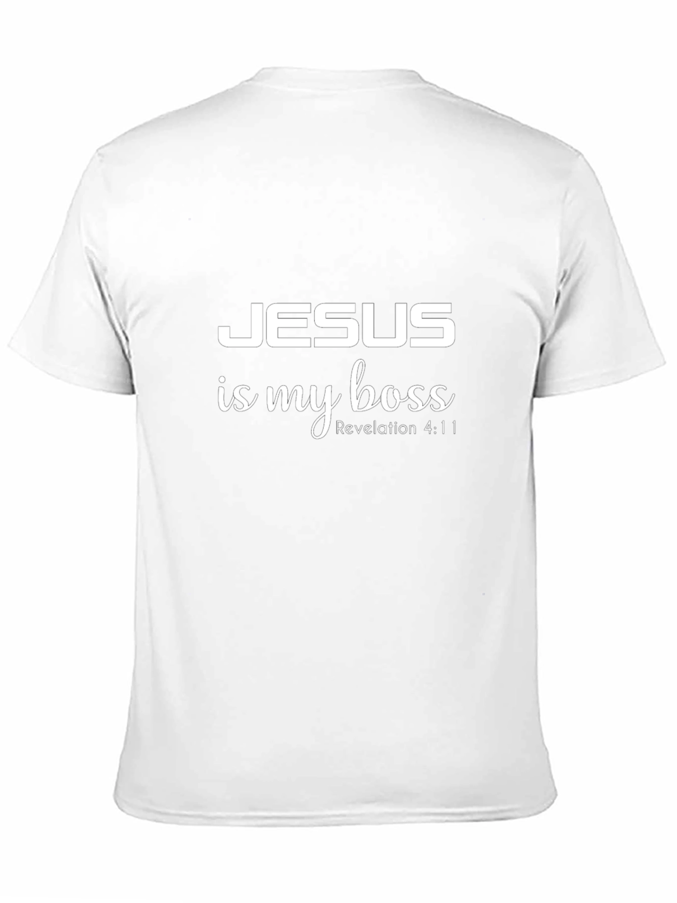 Jesus Is My Boss Black T-Shirt