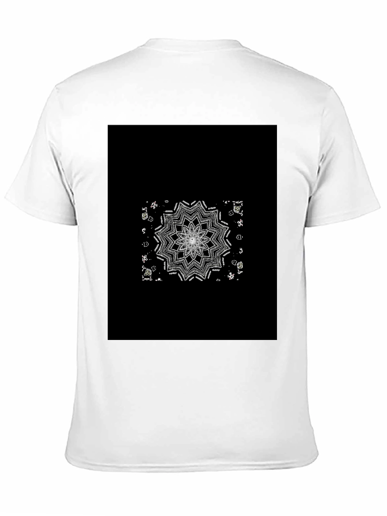Mandala Graphic Tee - Black Cotton Blend