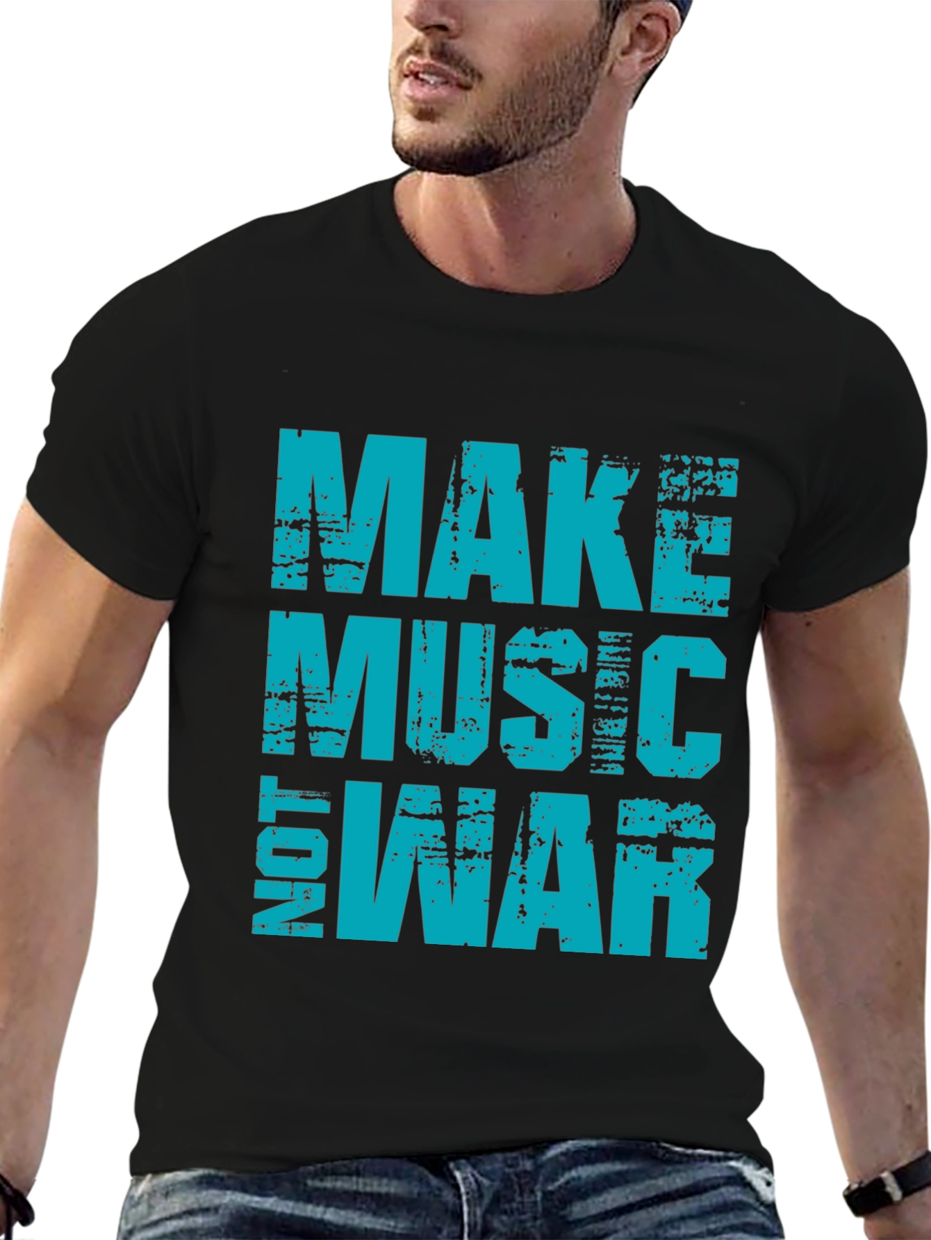 Make Music Not War Graphic T-Shirt