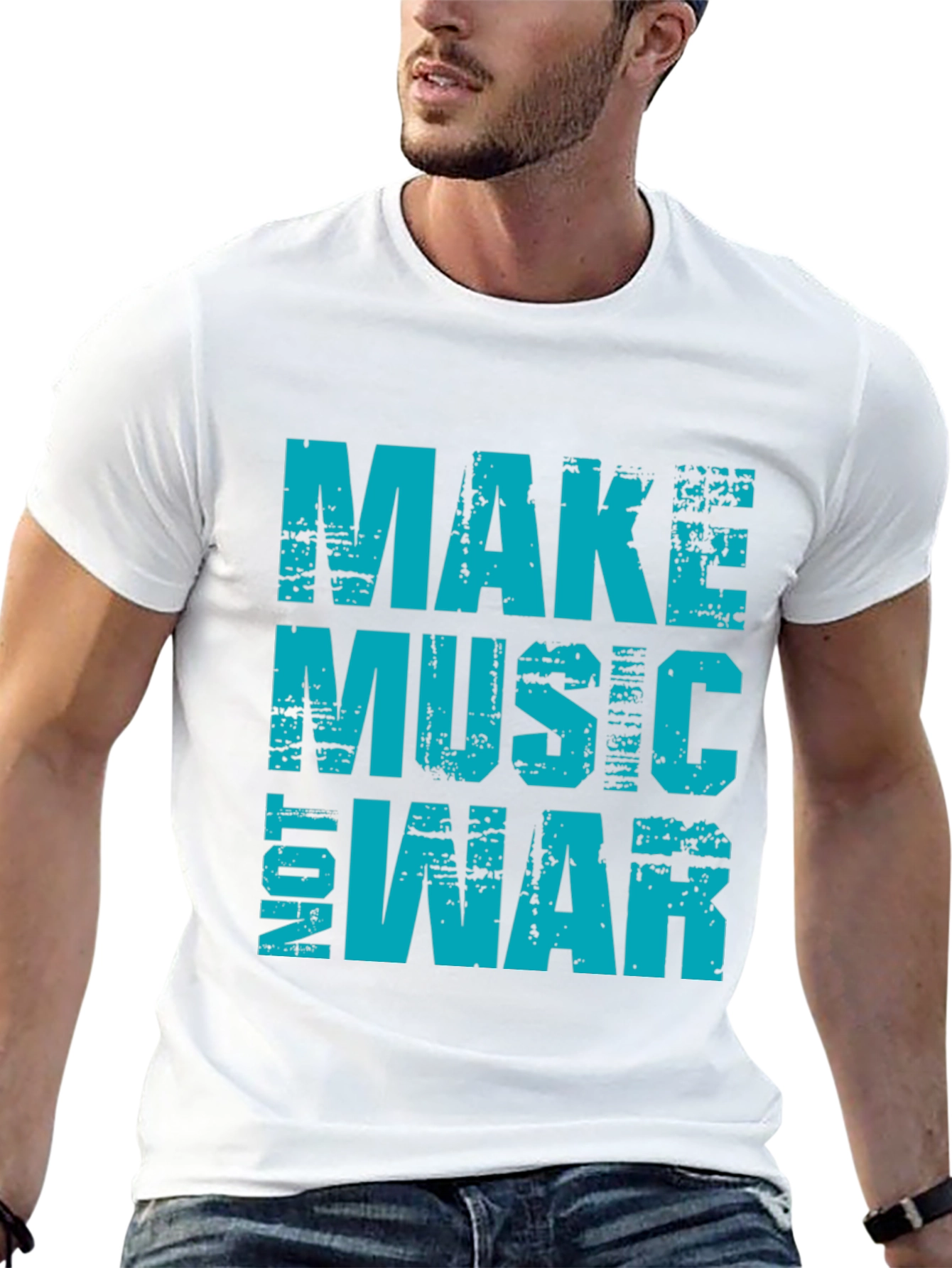 Make Music Not War Graphic T-Shirt