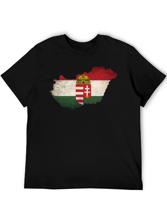 Hungary Flag Map T-Shirt