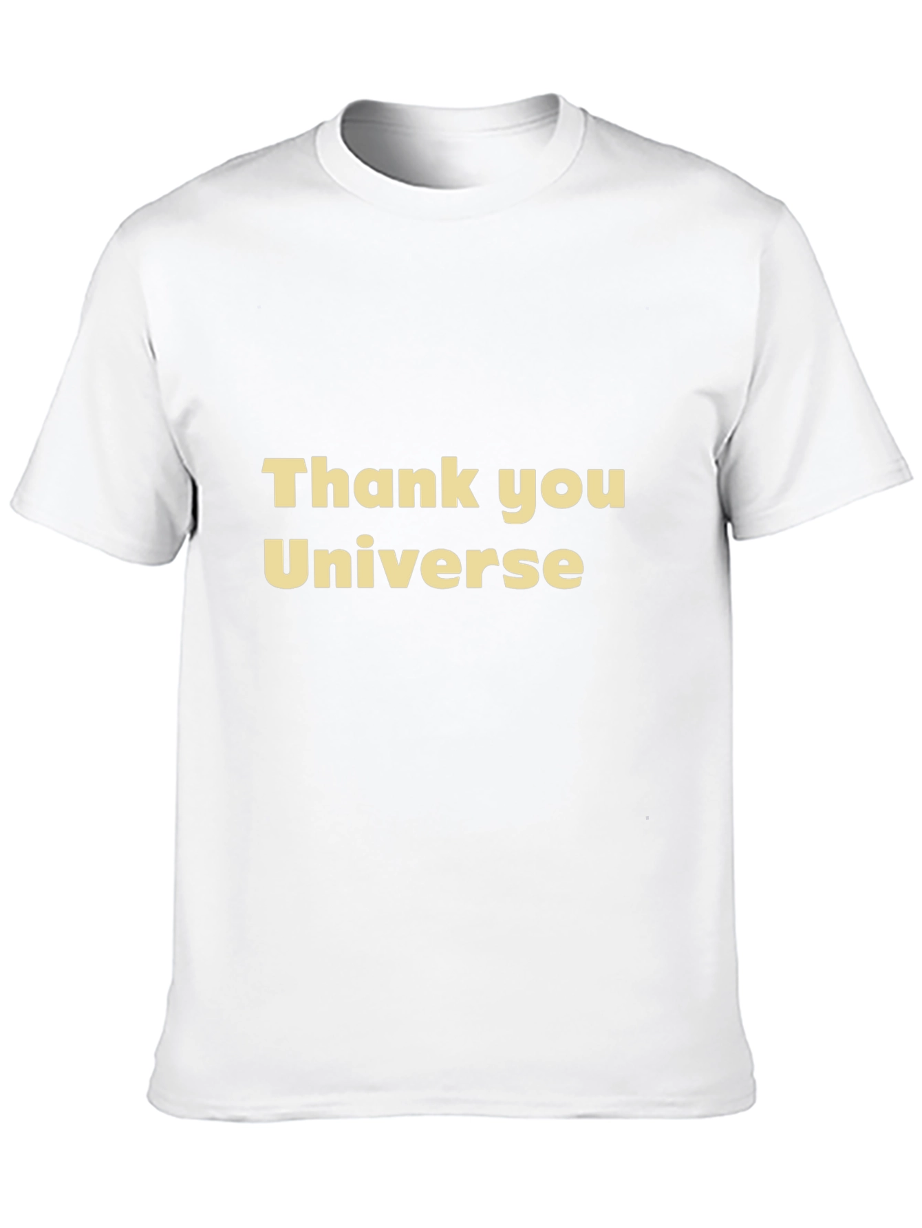 Thank You Universe Graphic Tee - Black Casual T-Shirt