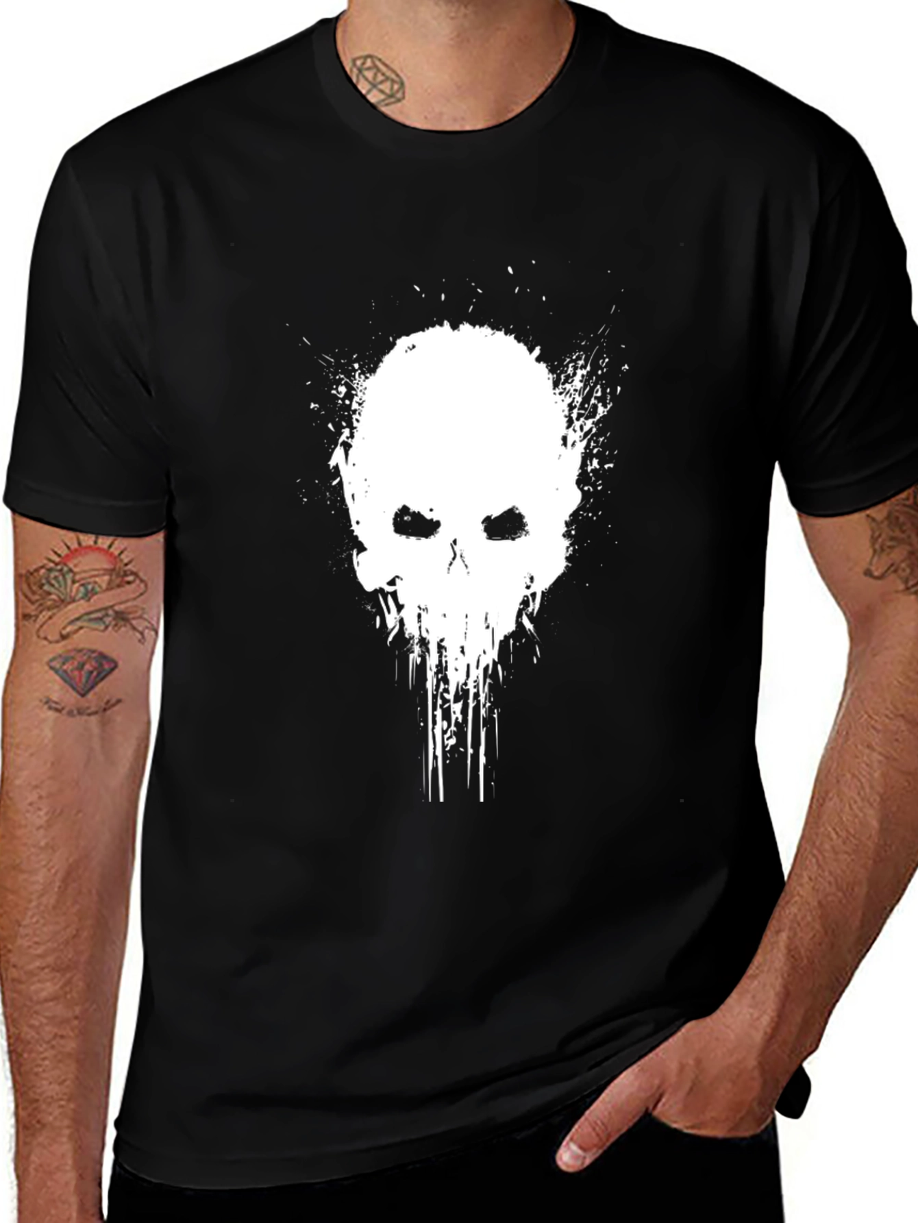 Punisher Skull Black Graphic Tee