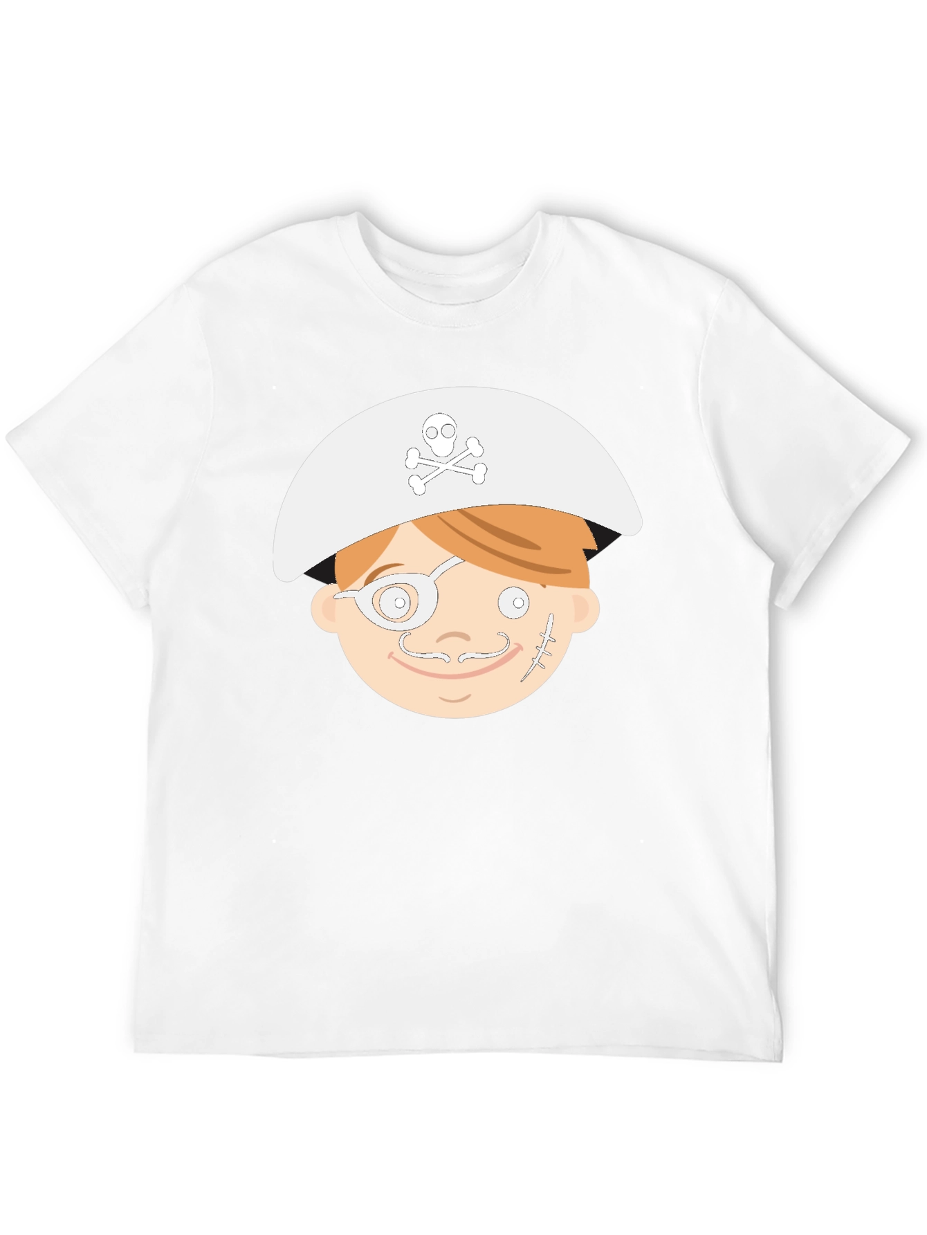 Cartoon Pirate T-Shirt - Black