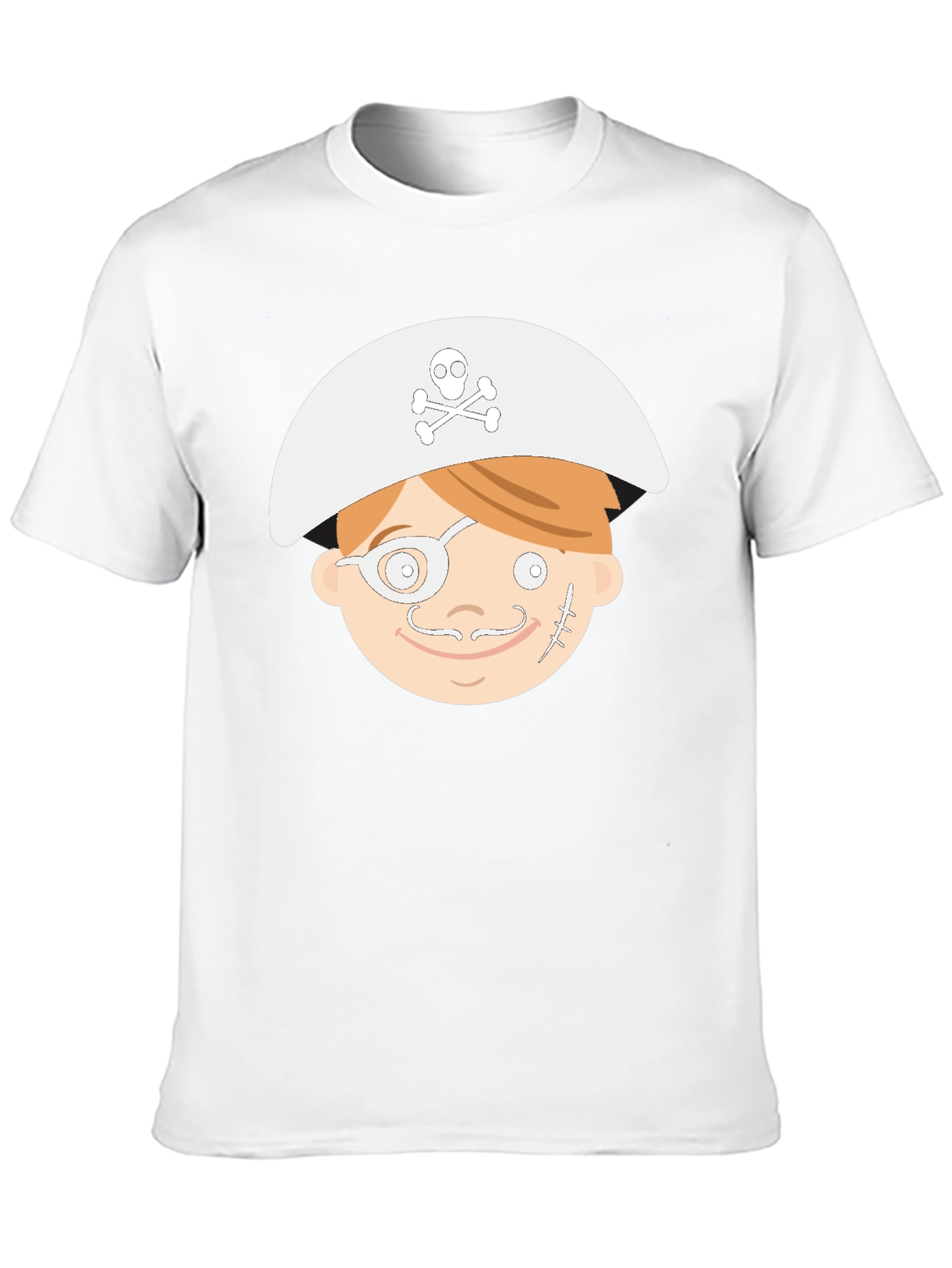 Cartoon Pirate T-Shirt - Black