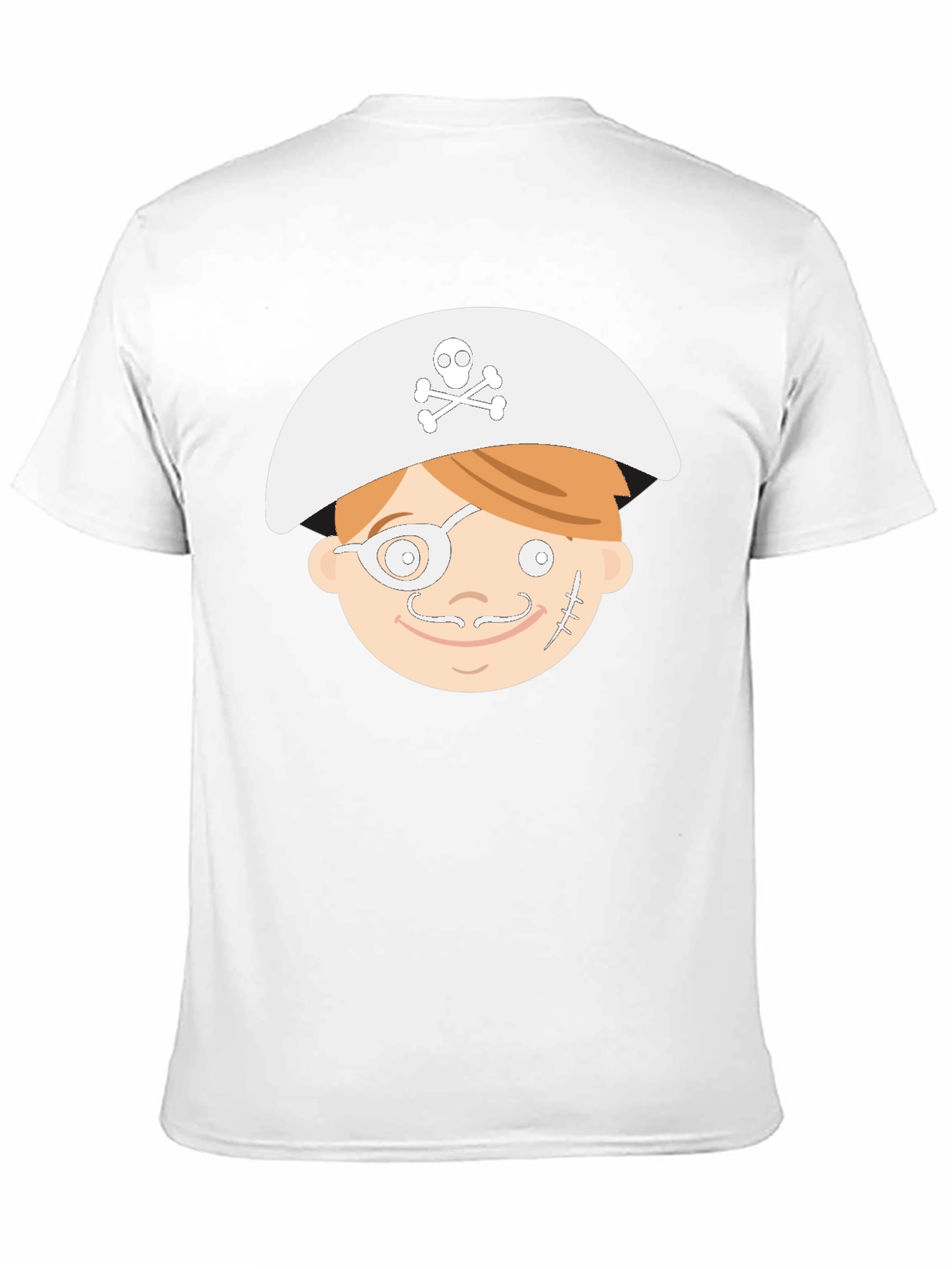 Cartoon Pirate T-Shirt - Black