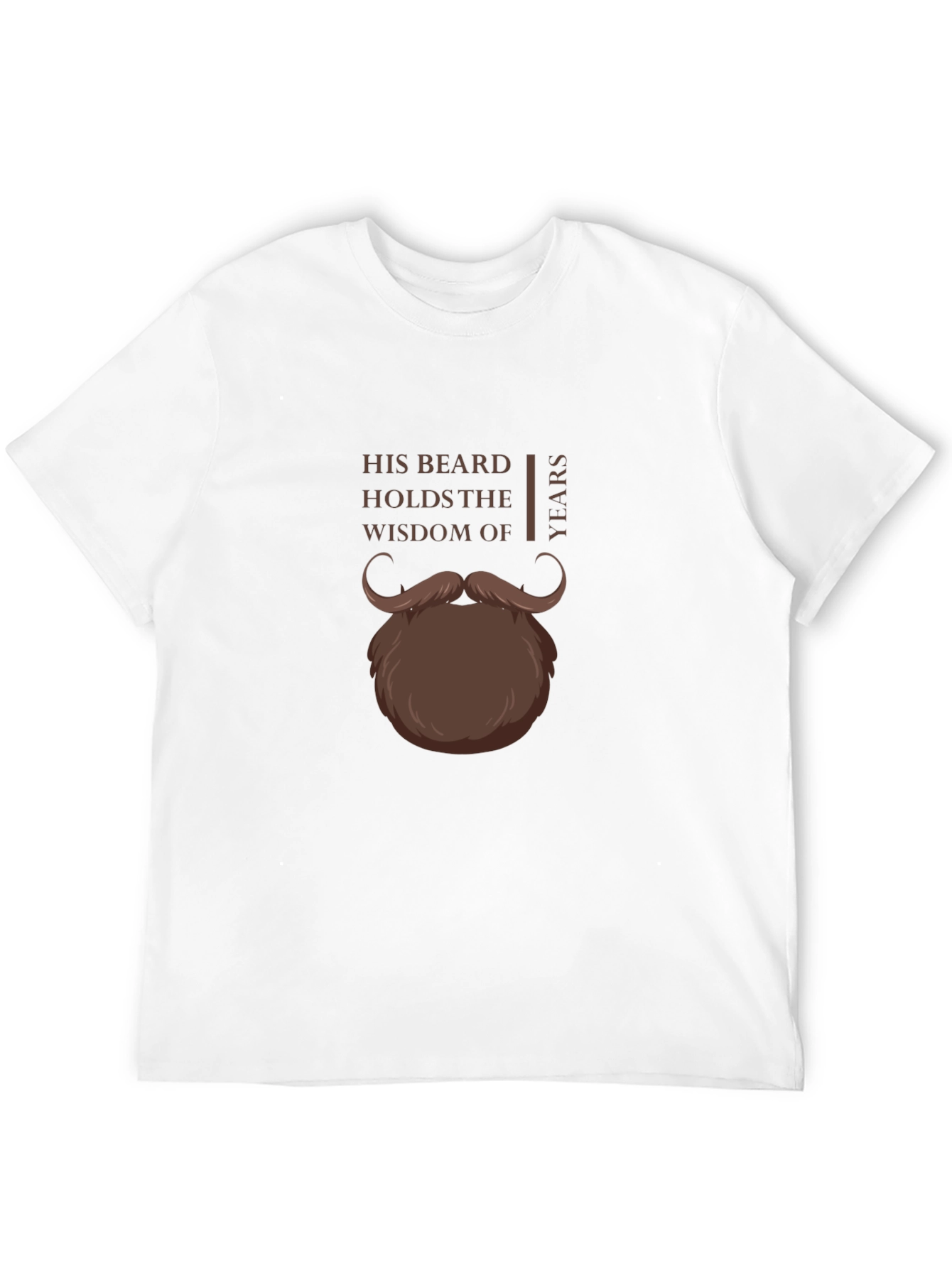 His Beard Wisdom T-Shirt - Funny Graphic Tee