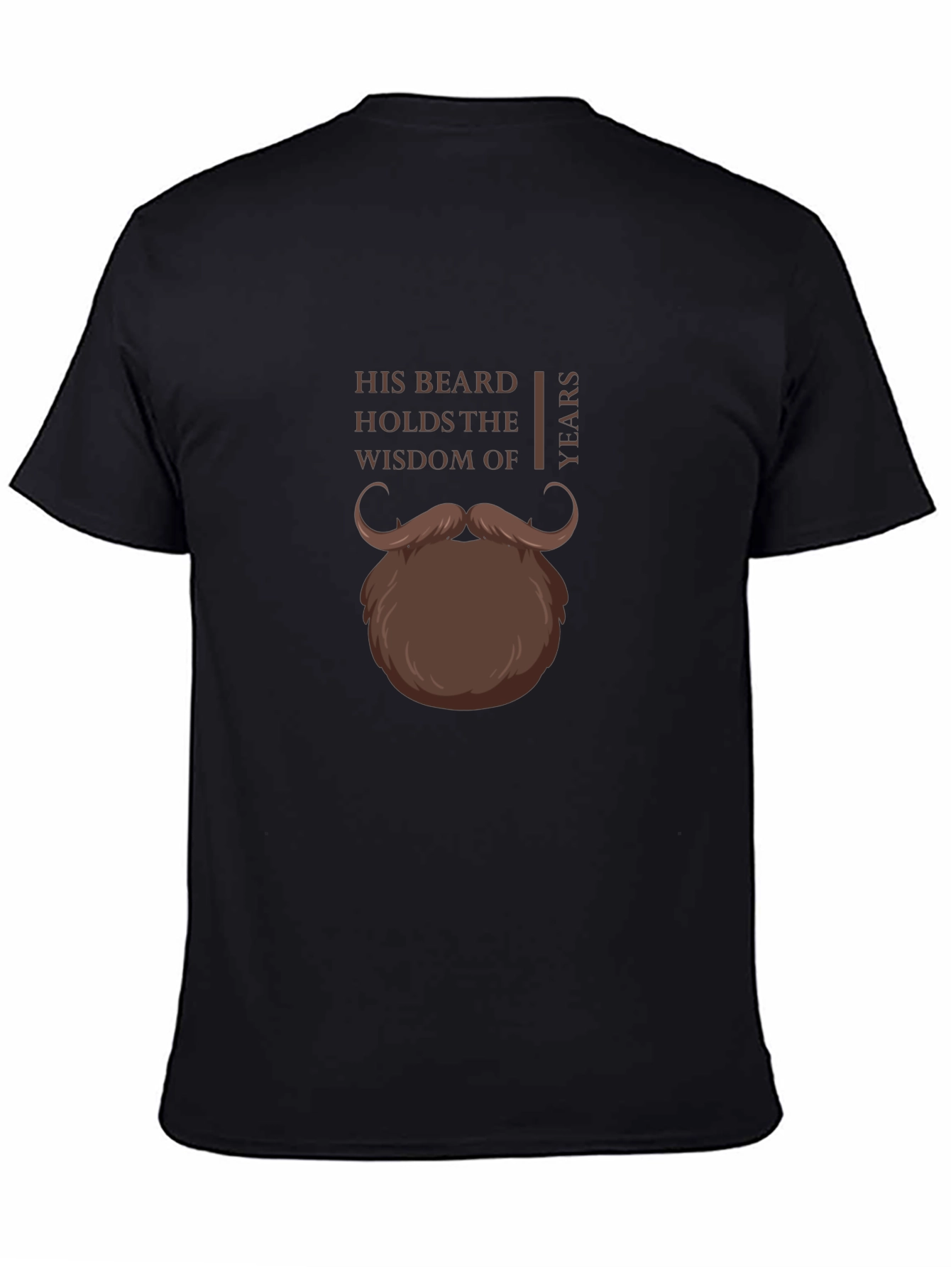 His Beard Wisdom T-Shirt - Funny Graphic Tee