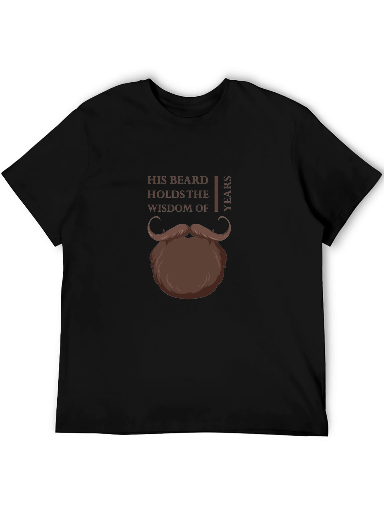 His Beard Wisdom T-Shirt - Funny Graphic Tee