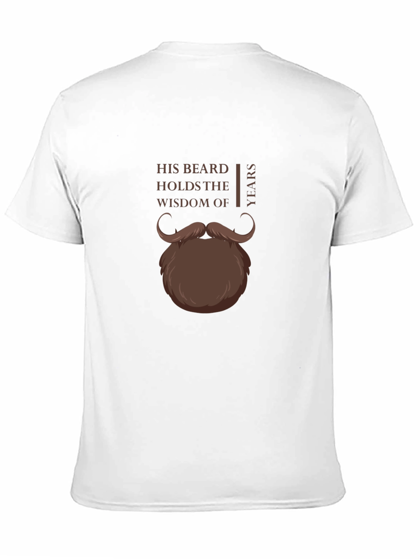 His Beard Wisdom T-Shirt - Funny Graphic Tee
