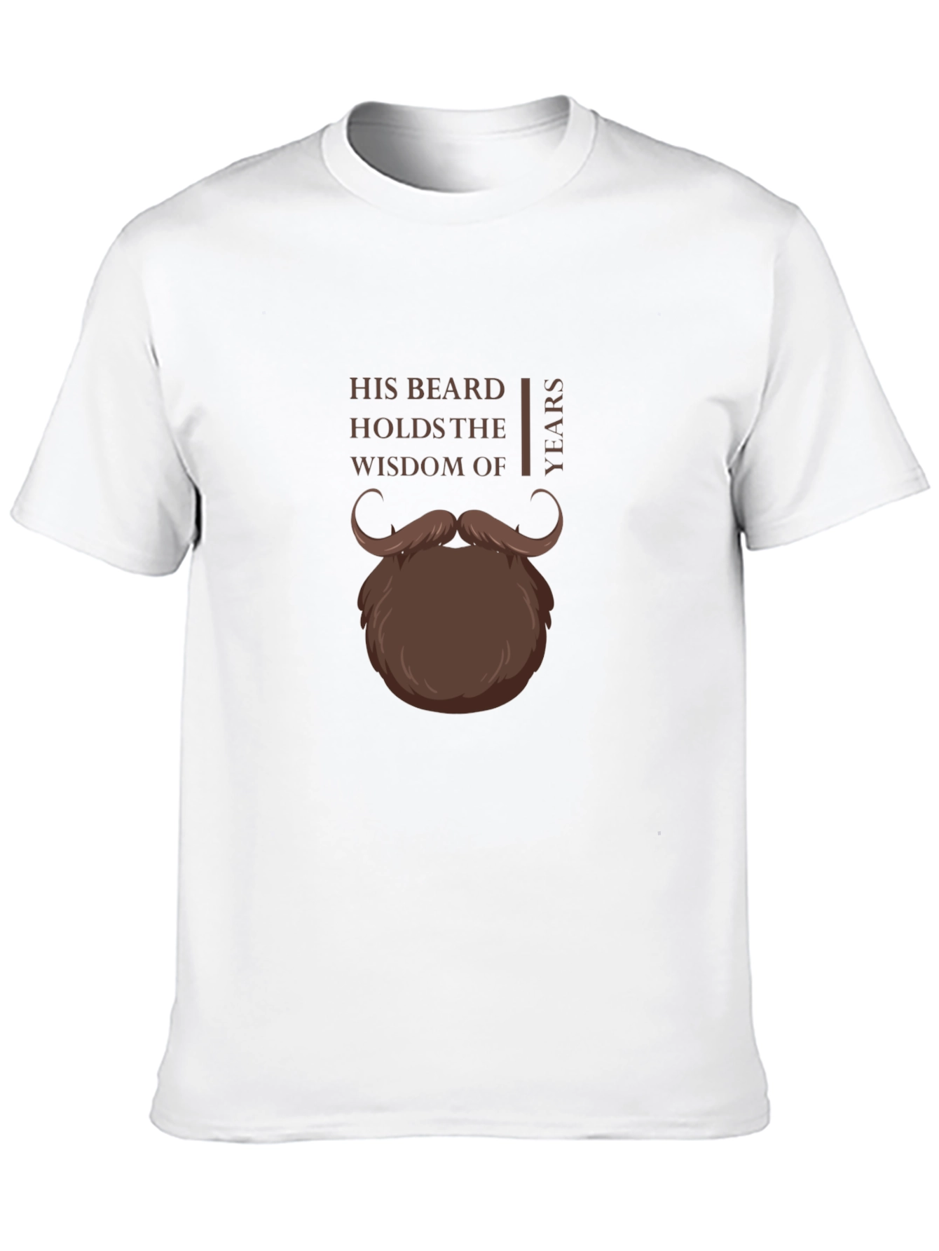 His Beard Wisdom T-Shirt - Funny Graphic Tee