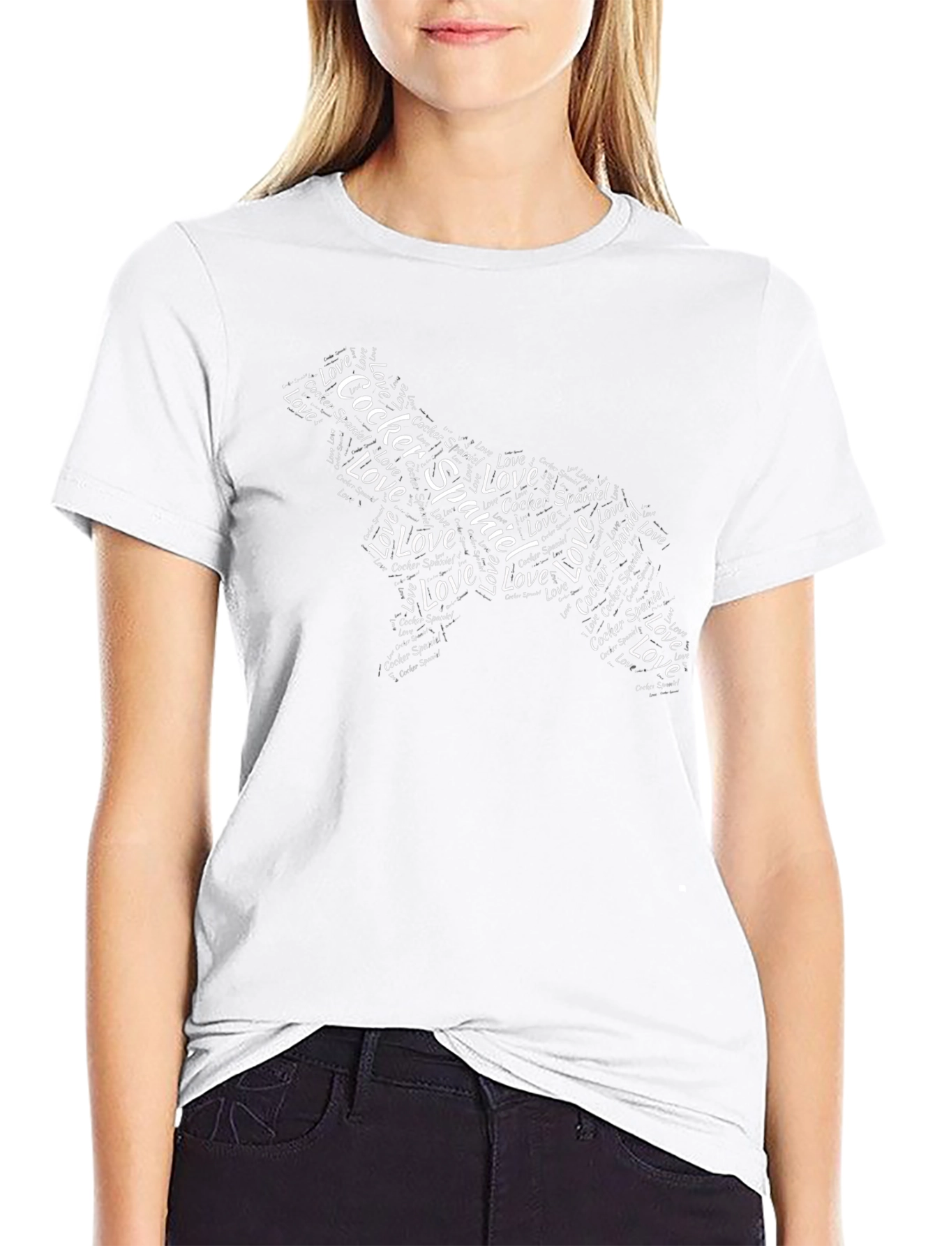 Cocker Spaniel Dog Love Graphic T-Shirt