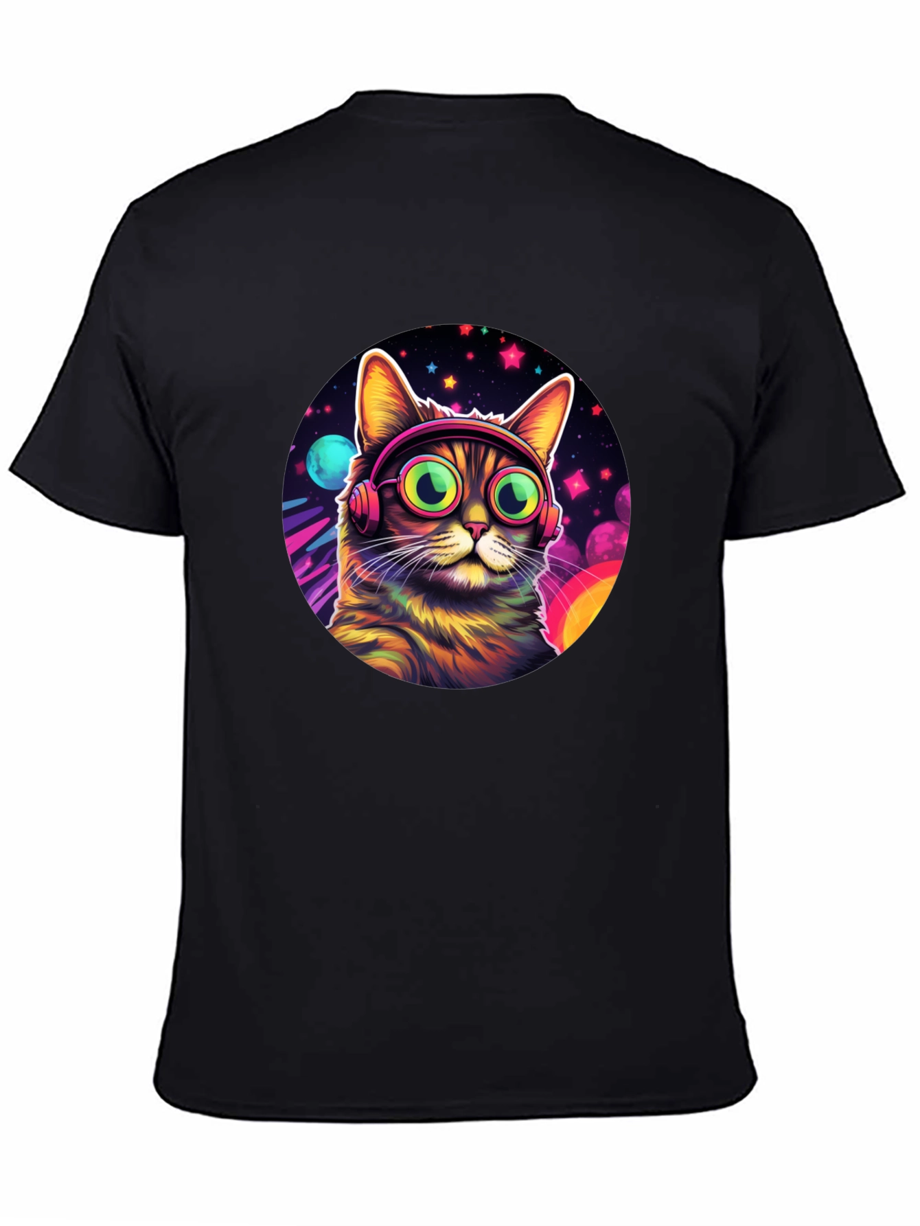 Cosmic Cat Tee - DJ Kitty T-Shirt
