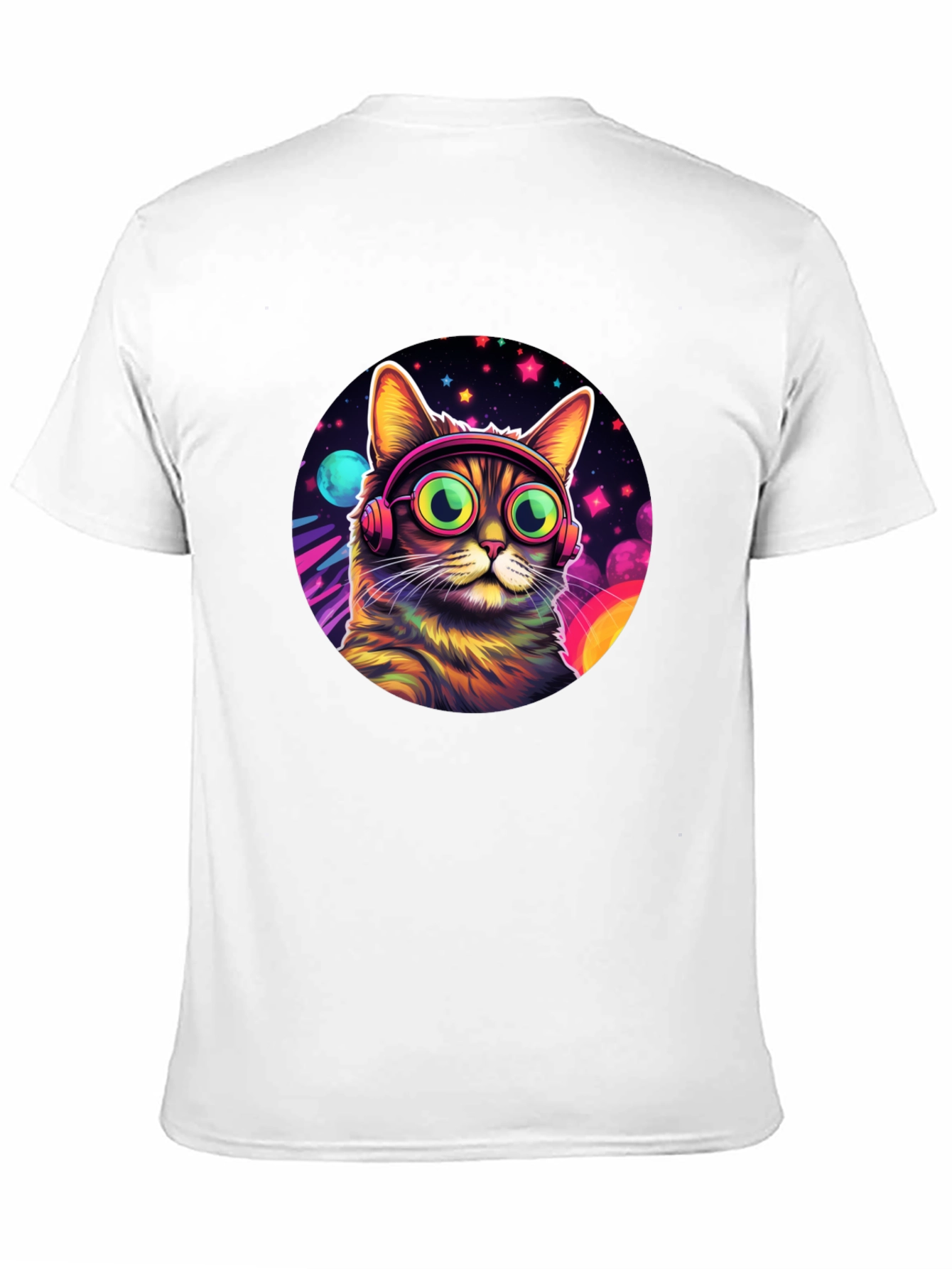 Cosmic Cat Tee - DJ Kitty T-Shirt
