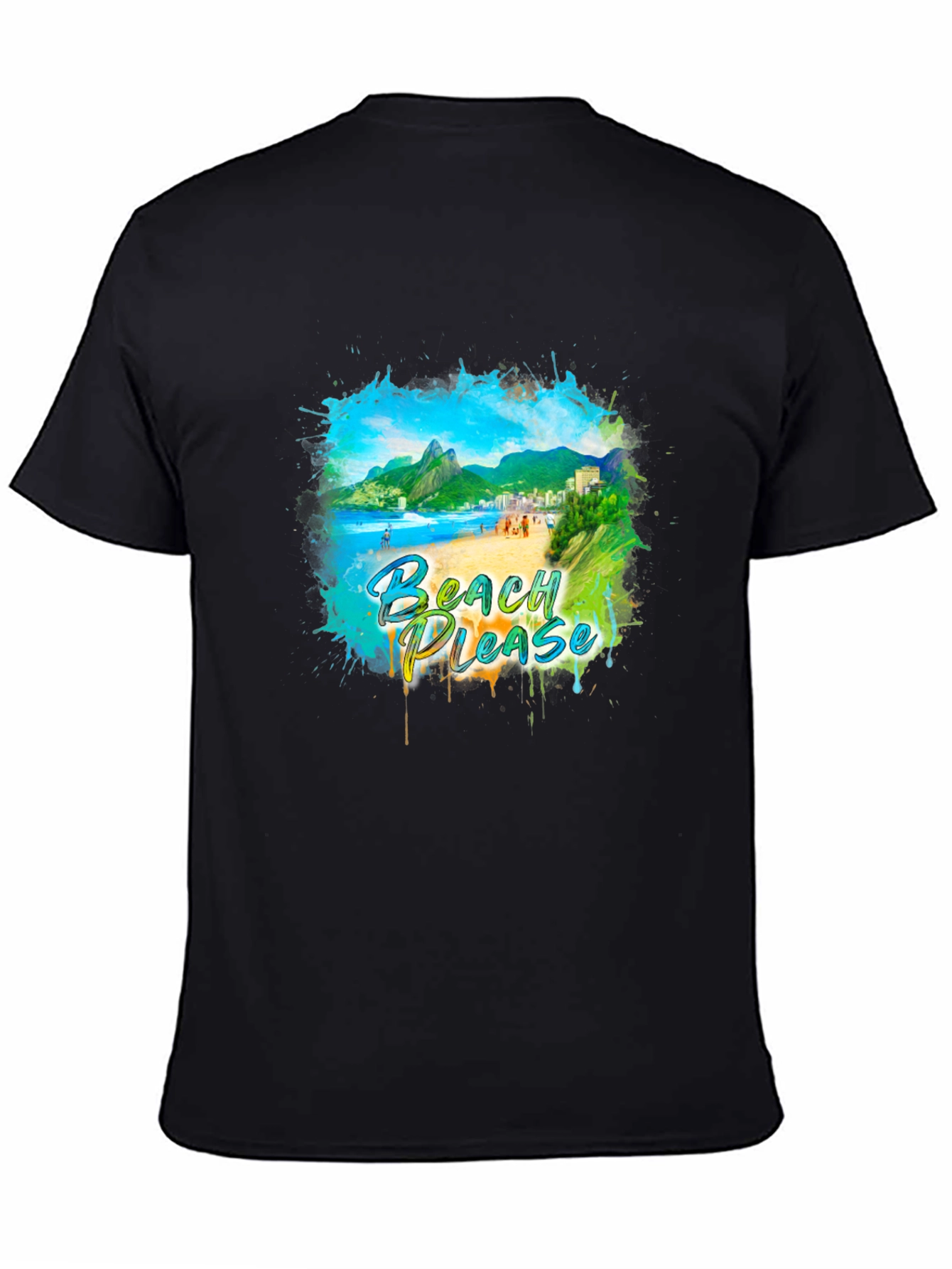 Beach Please Graphic Tee - Tropical Vibes